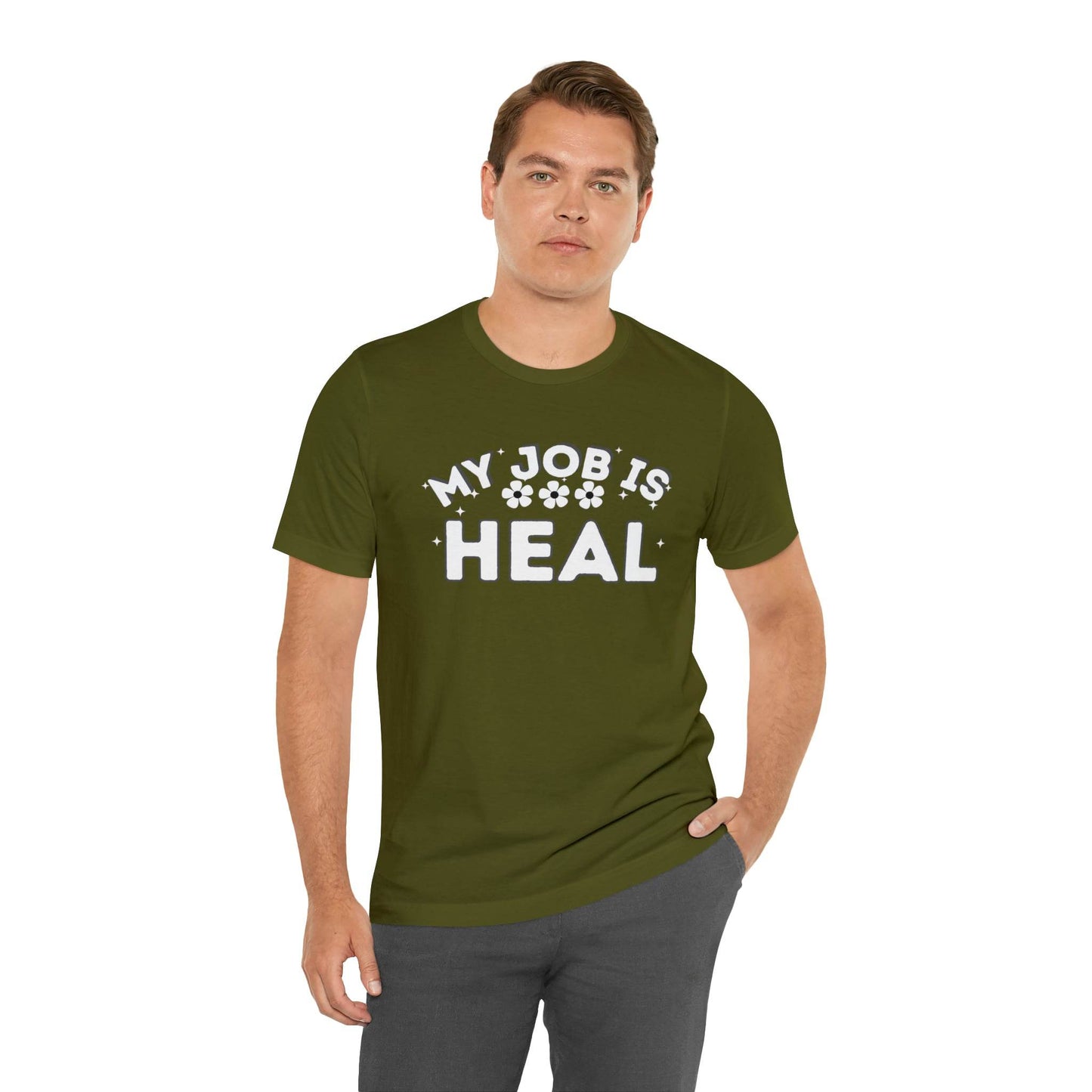 My Job is Heal Shirt Doctor Shirt Nurse Shirt therapist healthcare - Giftsmojo