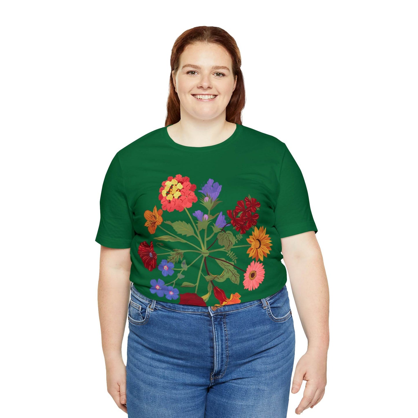 Wildflower Tshirt, Flower Shirt, Types of Flowers Shirt, Floral Tshirt, Gift for Women, Ladies Shirts Best Friend Gift, Plant Mom Nature Tee - Giftsmojo