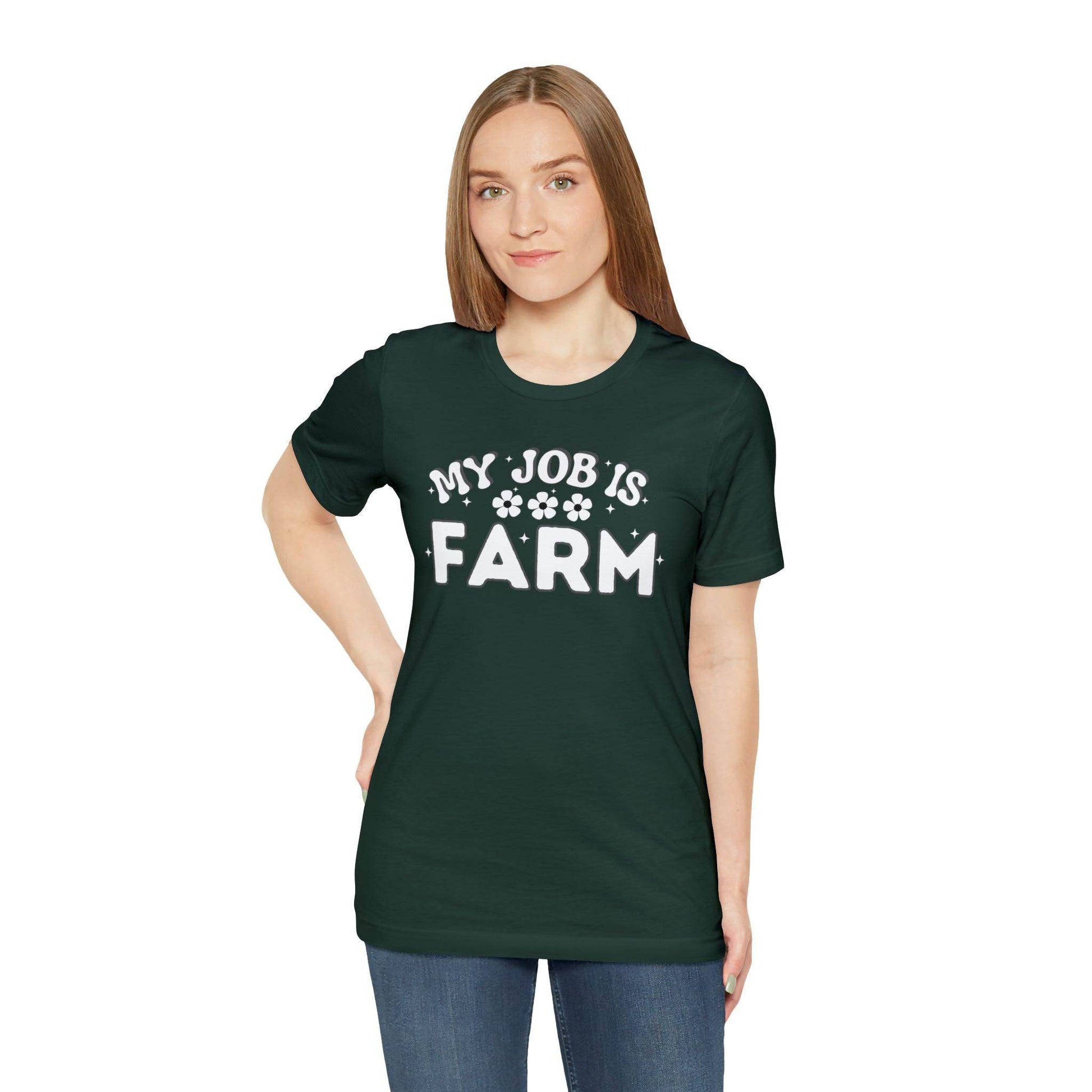 My Job is Farm Shirt Farmer Shirt Farming Shirt Homestead Gardening Shirt Farmers, Farmhand, Livestock Farmer, Crop Grower Horticulturist, Animal Scientist, Agricultural Engineer Environmental Scientist,  - Giftsmojo