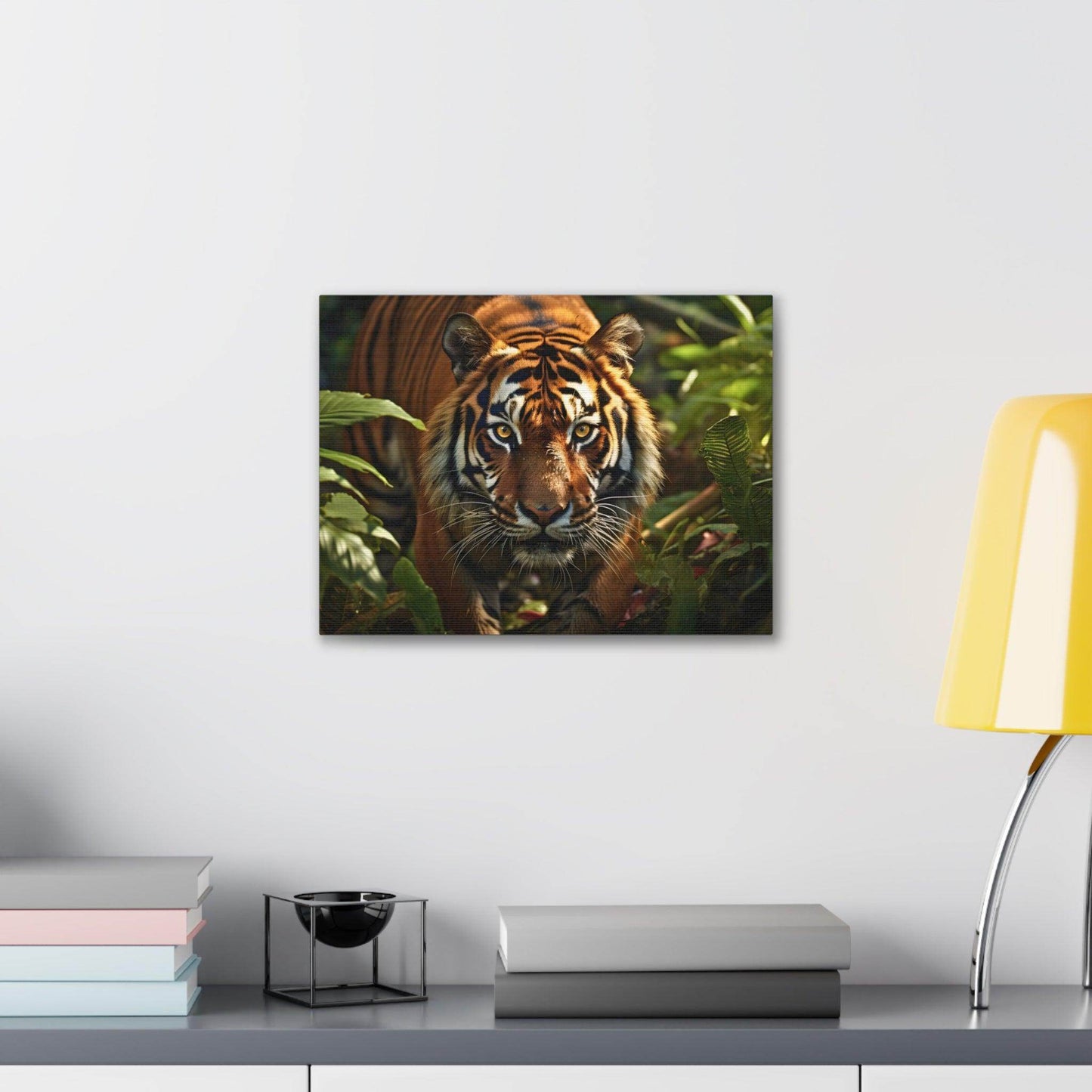 Tiger In Nature Art Canvas Gallery Wraps Tiger Print Large Canvas Art Animal Wall Art minimalist Wall Art Lover Gift - Giftsmojo