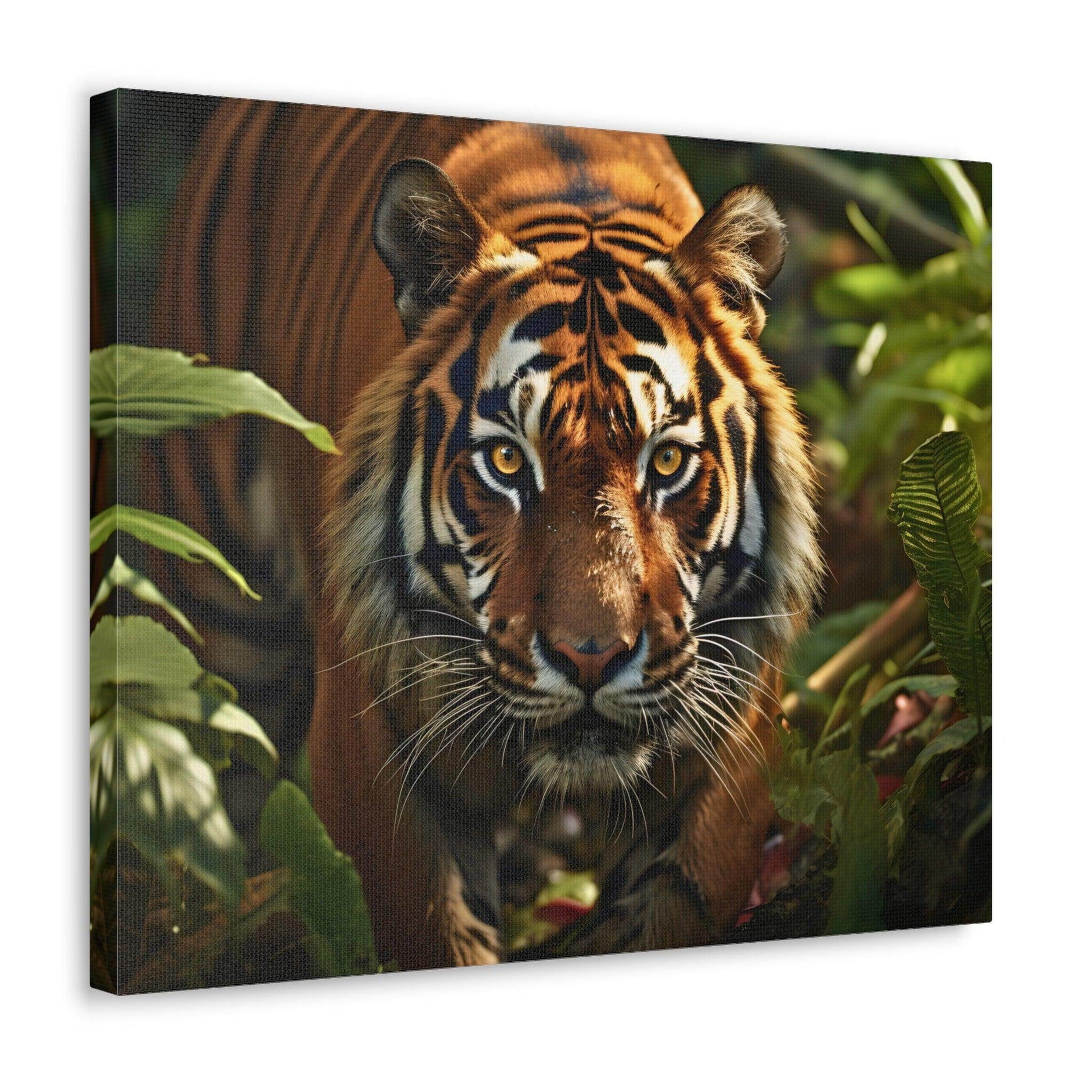 Tiger In Nature Art Canvas Gallery Wraps Tiger Print Large Canvas Art Animal Wall Art minimalist Wall Art Lover Gift - Giftsmojo