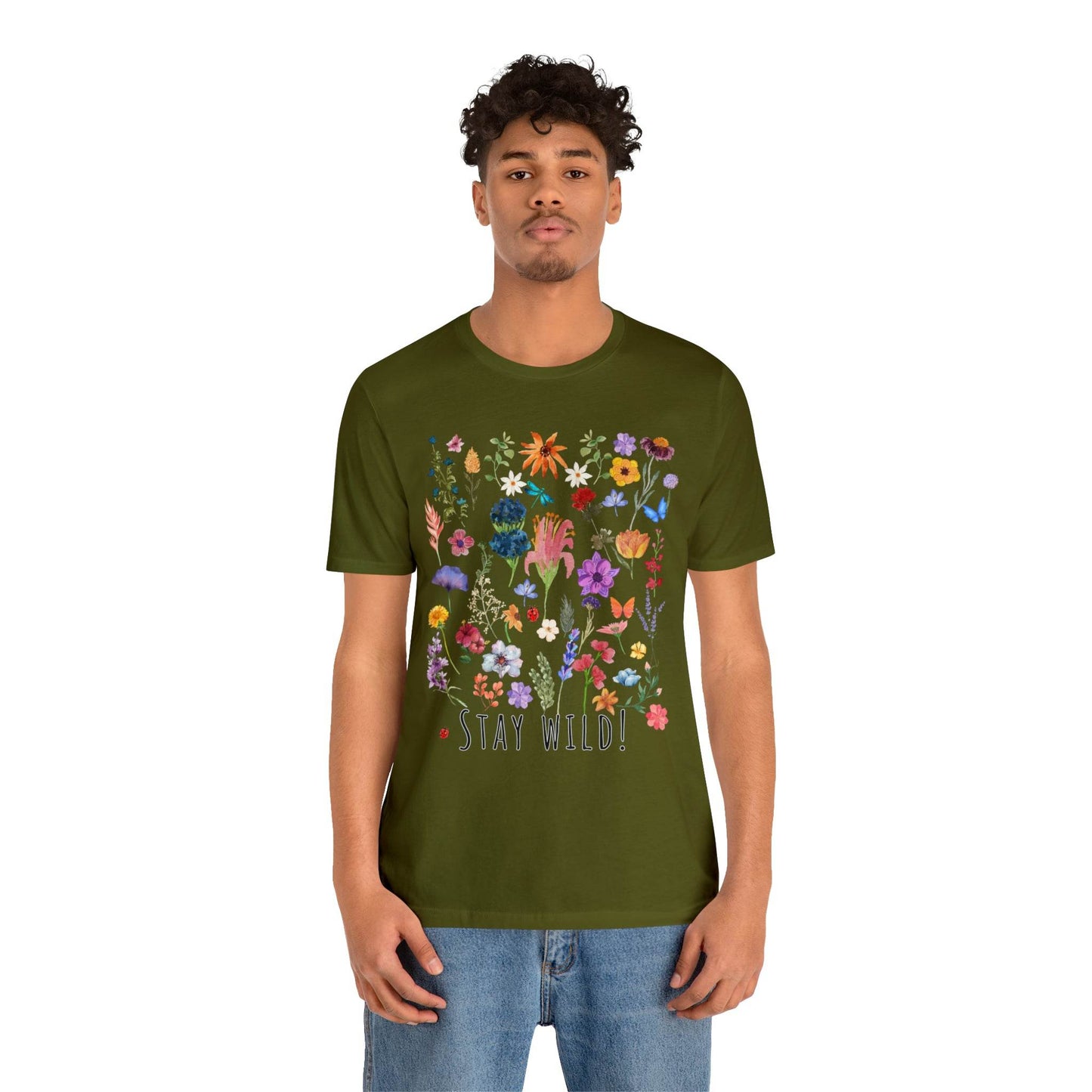 Wildflower Tshirt, Stay Wild Flowers Shirt, Floral Tshirt, Flower Shirt, Gift for Women, Ladies Shirts, Best Friend Gift, Plant Mom shirt - Giftsmojo