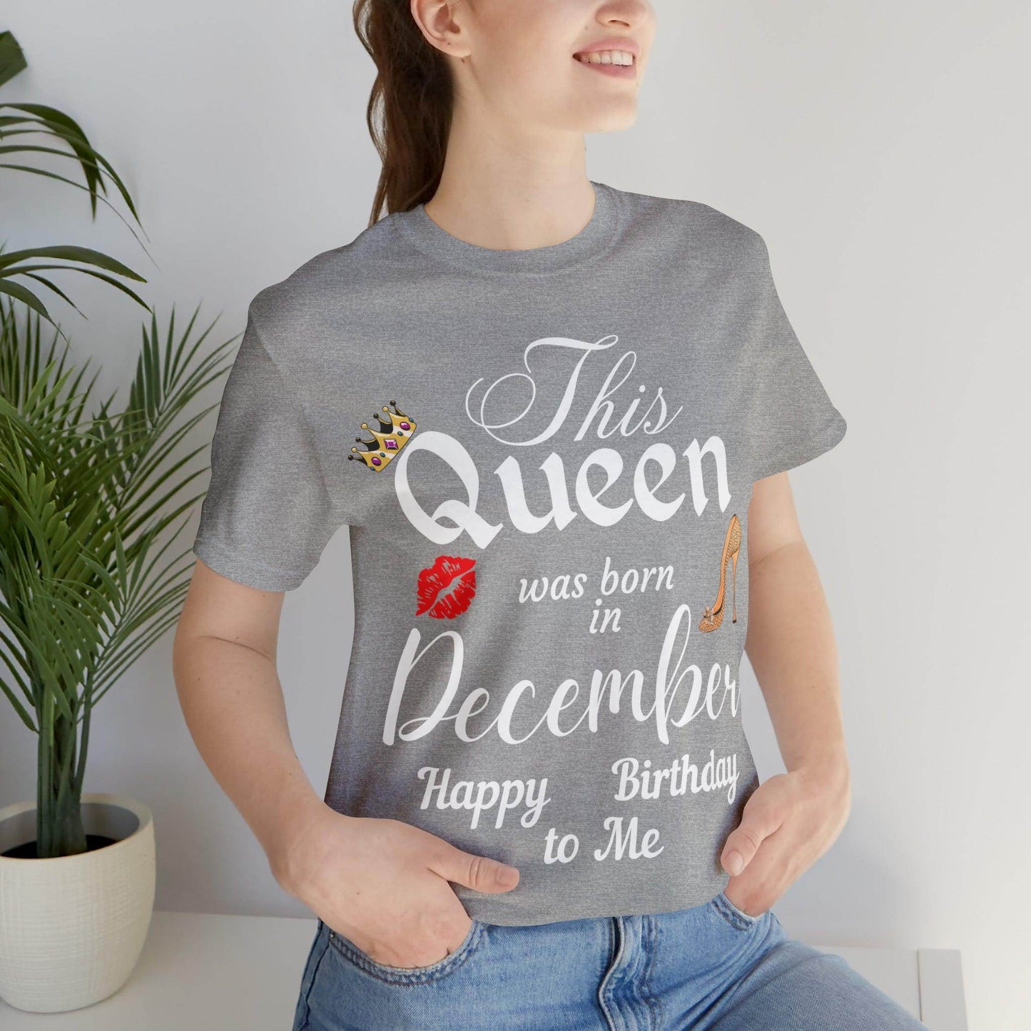 Birthday Queen Shirt, Gift for Birthday, This Queen was born in December Shirt, Funny Queen Shirt, Funny Birthday Shirt, Birthday Gift - Giftsmojo