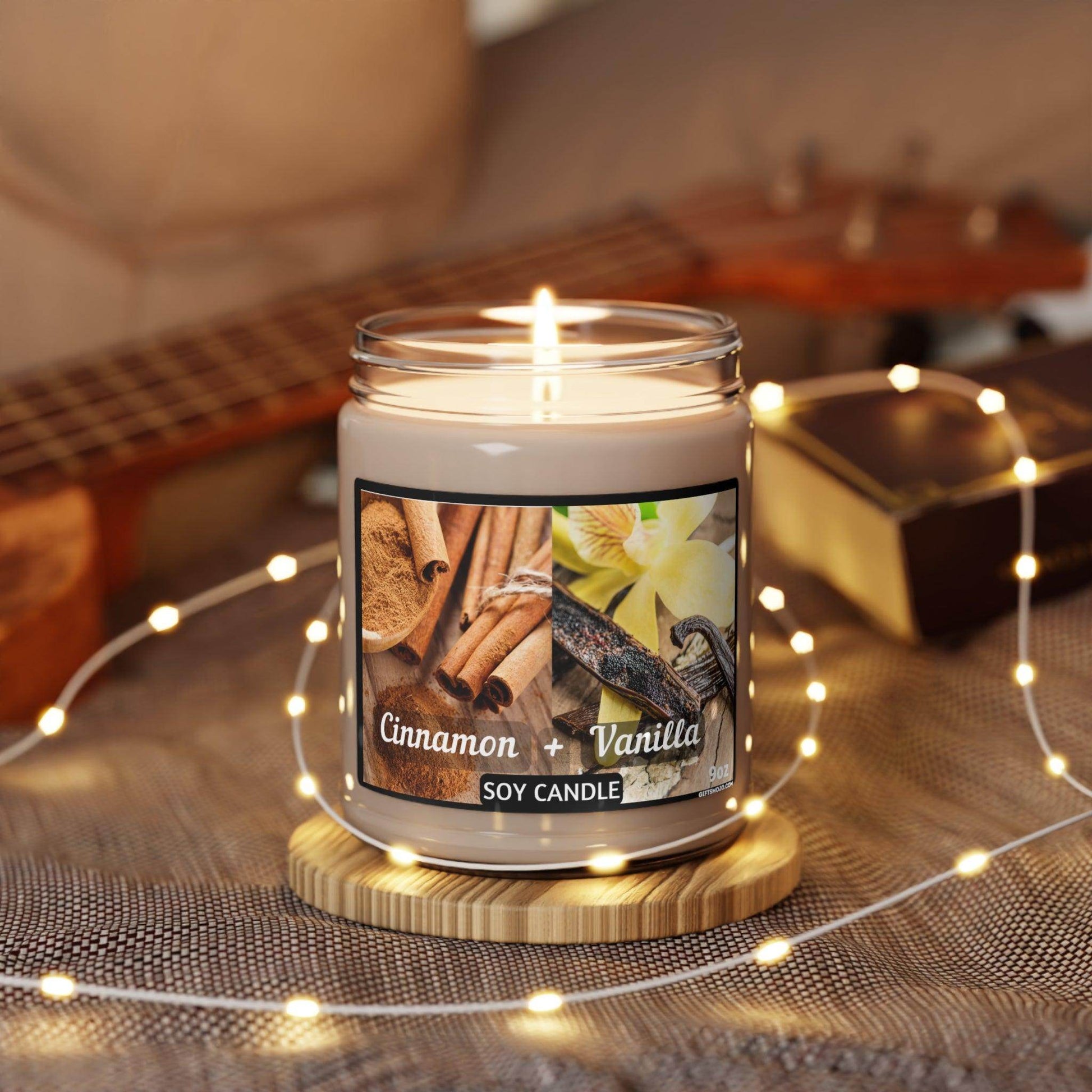 Scented Soy Candle, White Sage Lavender, Cinnamon Vanilla, Apple Harvest, Clean Cotton, Sea Salt Orchid, 9oz, - Giftsmojo