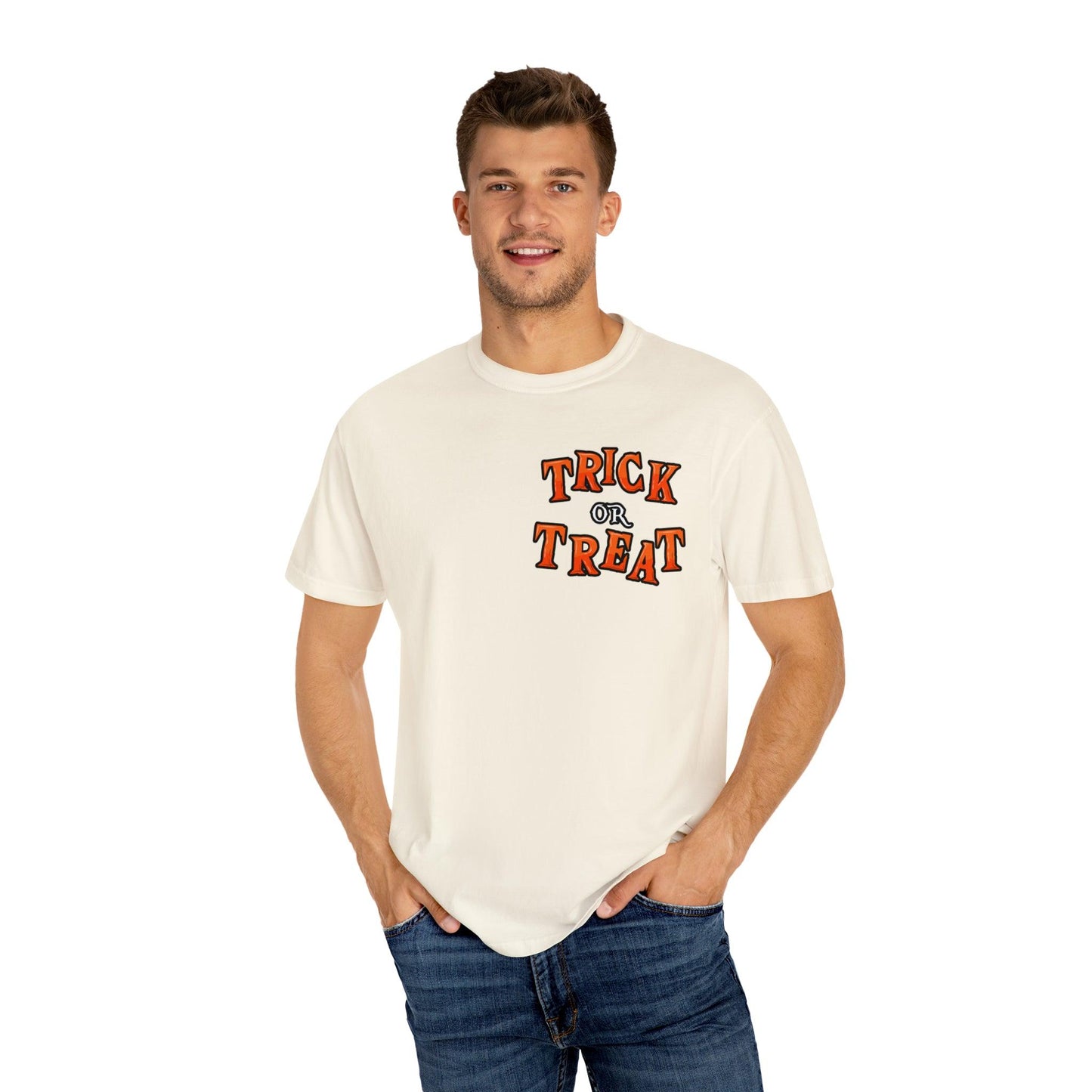 Halloween Party Outfit Trick or Treat Shirt Vintage Shirt Halloween Costume Cute Spooky Shirt, Halloween Gift Halloween T-shirt Trick or Treat Outfit