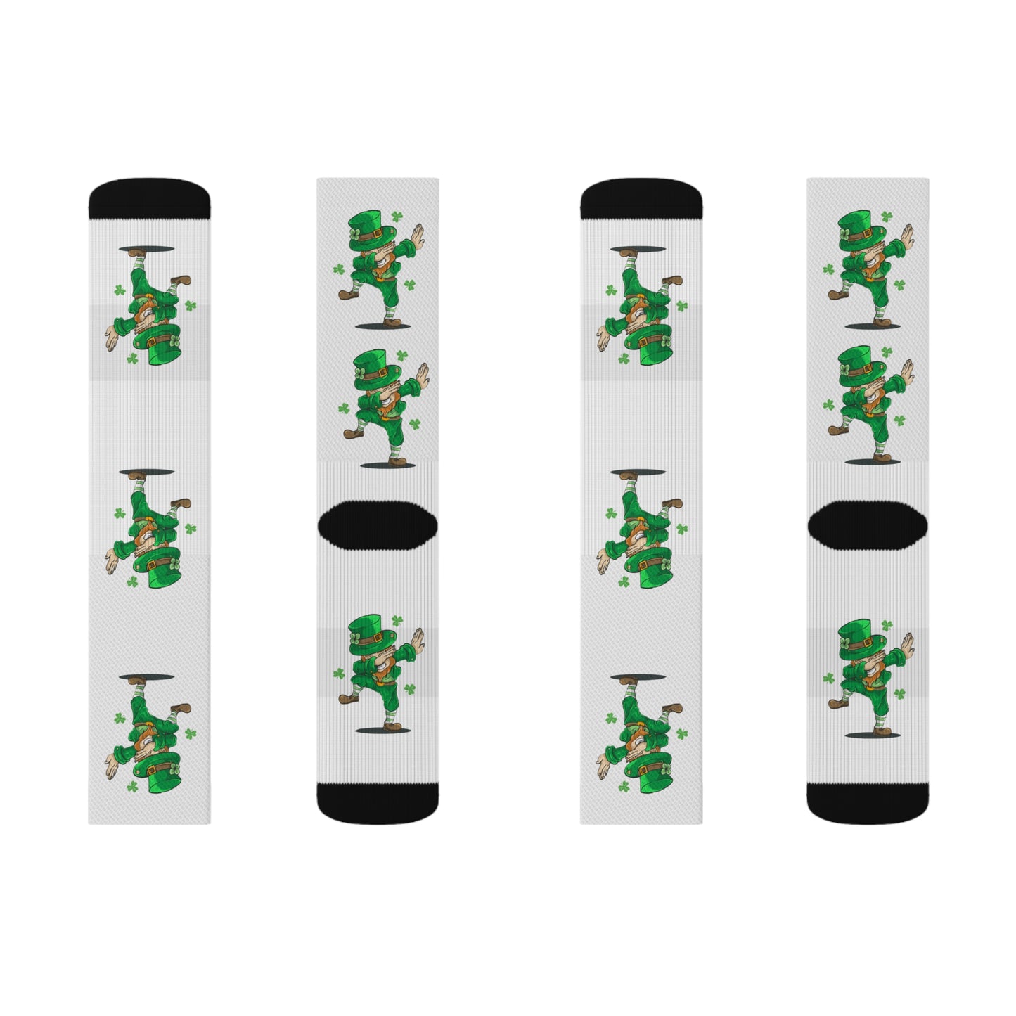 St. Patrick's Day Socks Sublimation Socks Saint Paddy Sock