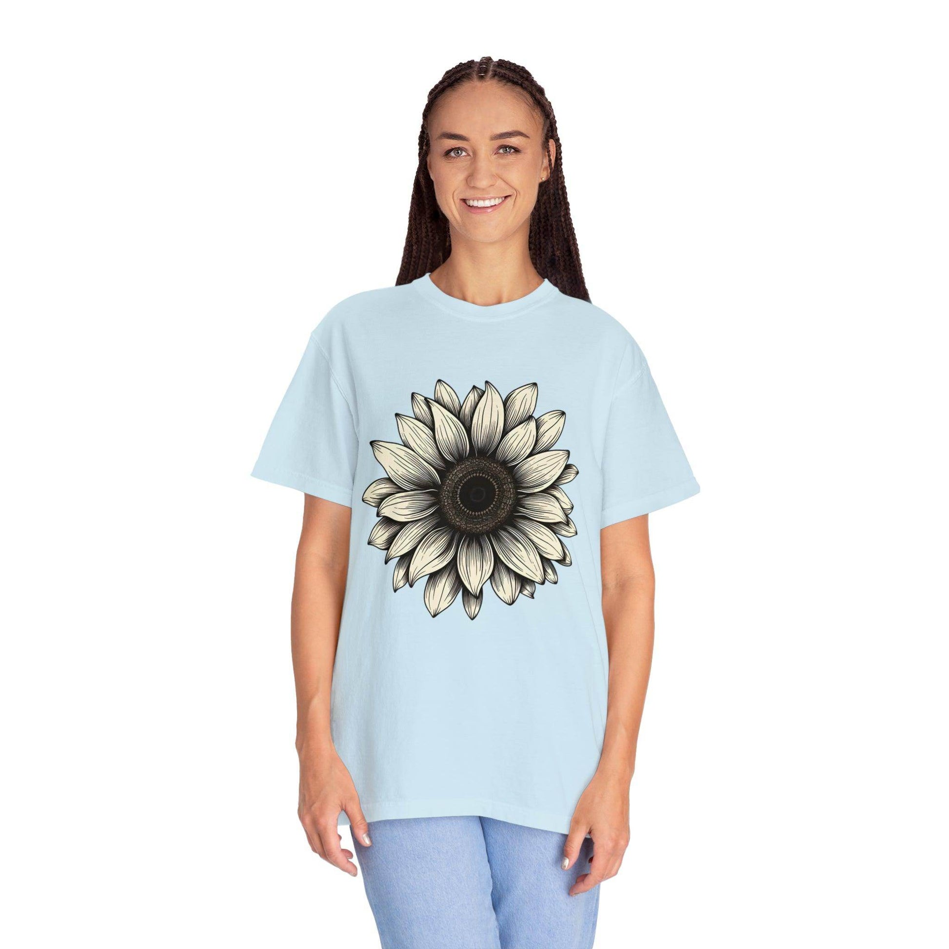 Sunflower Shirt Flower Shirt Aesthetic, Floral Graphic Tee Floral Shirt Flower T-shirt, Wild Flower Shirt Gift For Her Wildflower T-shirt - Giftsmojo