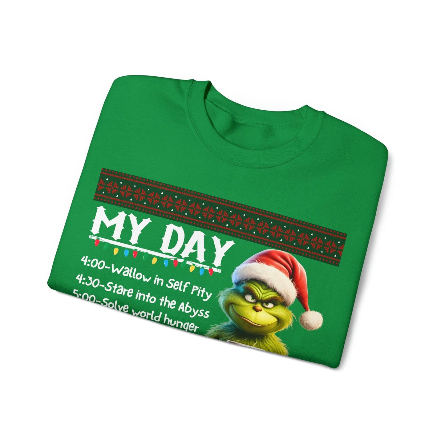 My Day Schedule I'M Booked Grinch Shirt Funny Christmas Sweatshirt Christmas grinch Sweatshirt Christmas Sweater Christmas Trendy Christmas Sweatshirt - Giftsmojo