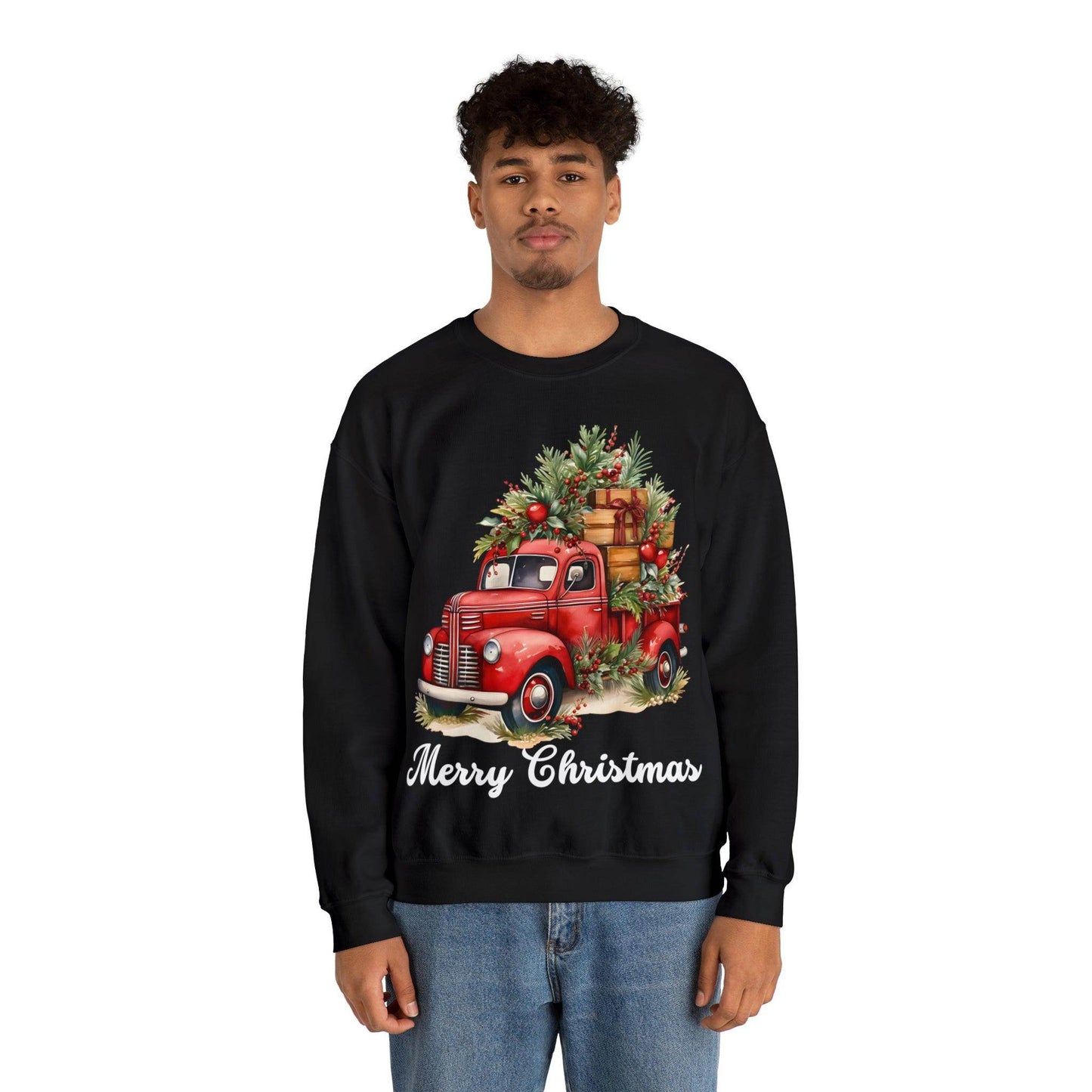 Christmas Tree Truck Sweatshirt Christmas Tree Sweatshirt Christmas Sweater Tree Truck Shirt Christmas Sweatshirt Tree Sweat Pine Tree - Giftsmojo