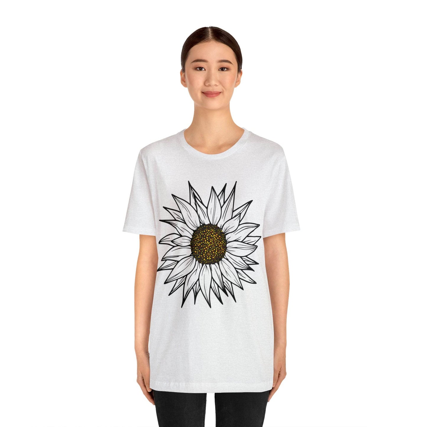 Sunflower Shirt, Floral Tee Shirt, Flower Shirt, Garden Shirt, Womens Fall Summer Shirt Sunshine Tee, Gift for Gardener, Nature love shirt - Giftsmojo