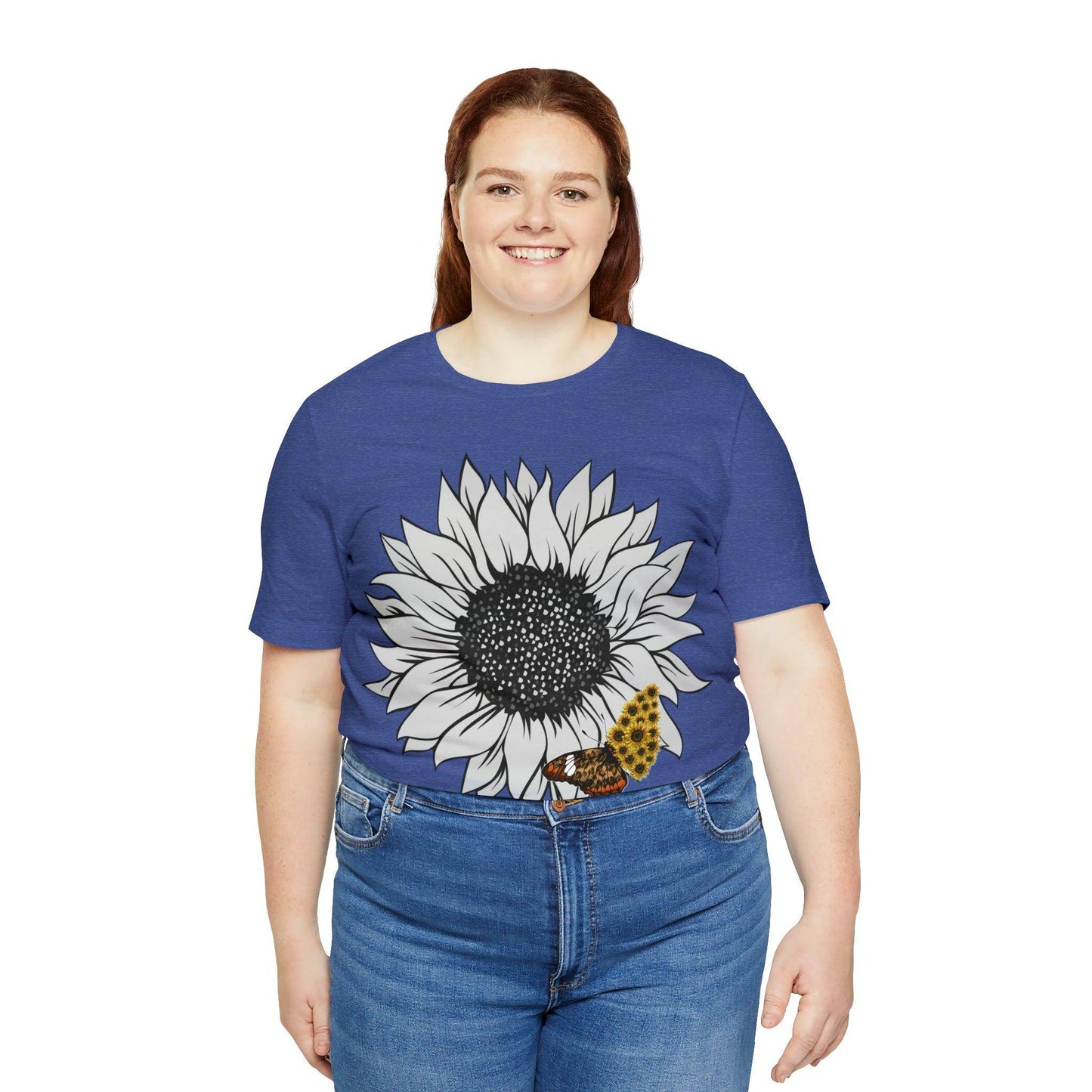 Flower Shirt, Sunflower Shirt, Floral Tee Shirt, Garden Shirt, Womens Fall Summer Shirt Sunshine Tee, Gift for Gardener, Nature love shirt - Giftsmojo