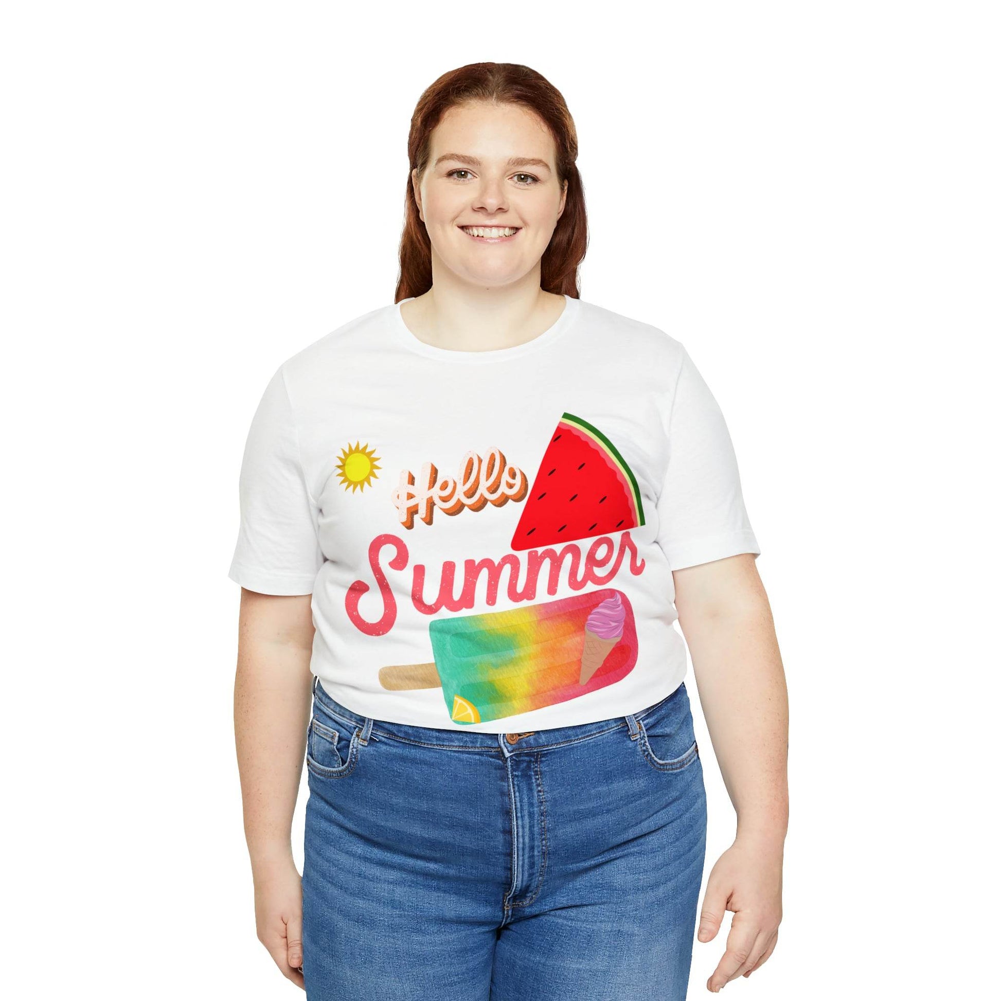Hello Summer Shirt, Hello Summer, Summer shirts for women and men, Funny Shirt, Summer Vibes, Trendy Fashion, Summertime Fun - Giftsmojo
