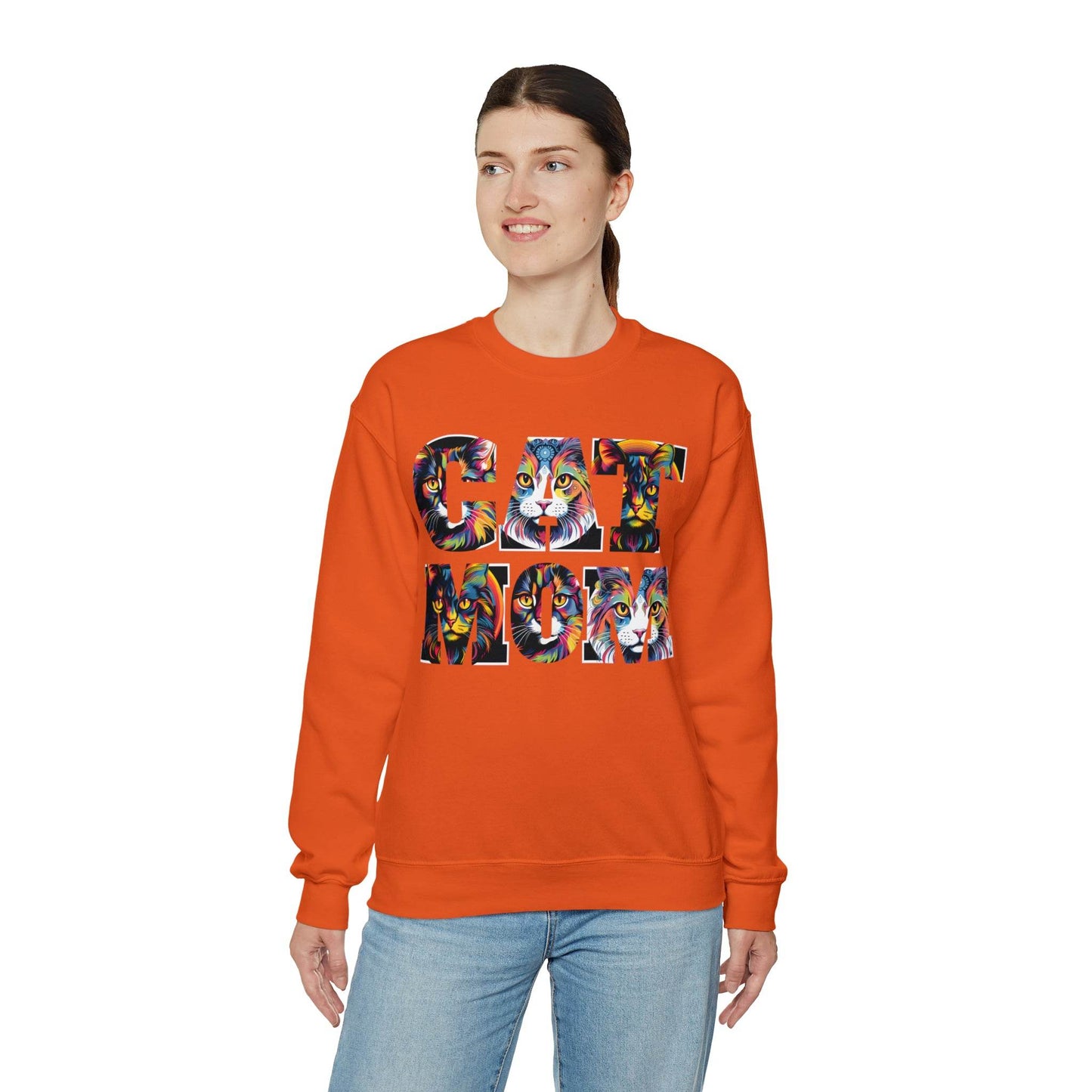 Vintage Cat Sweatshirt Cat Mom Sweatshirt Cat Crewneck Sweatshirt Cat Mom Gift Cat Lover Gift Animal Lover Cat Mama Shirt Cat Lover Sweater - Giftsmojo