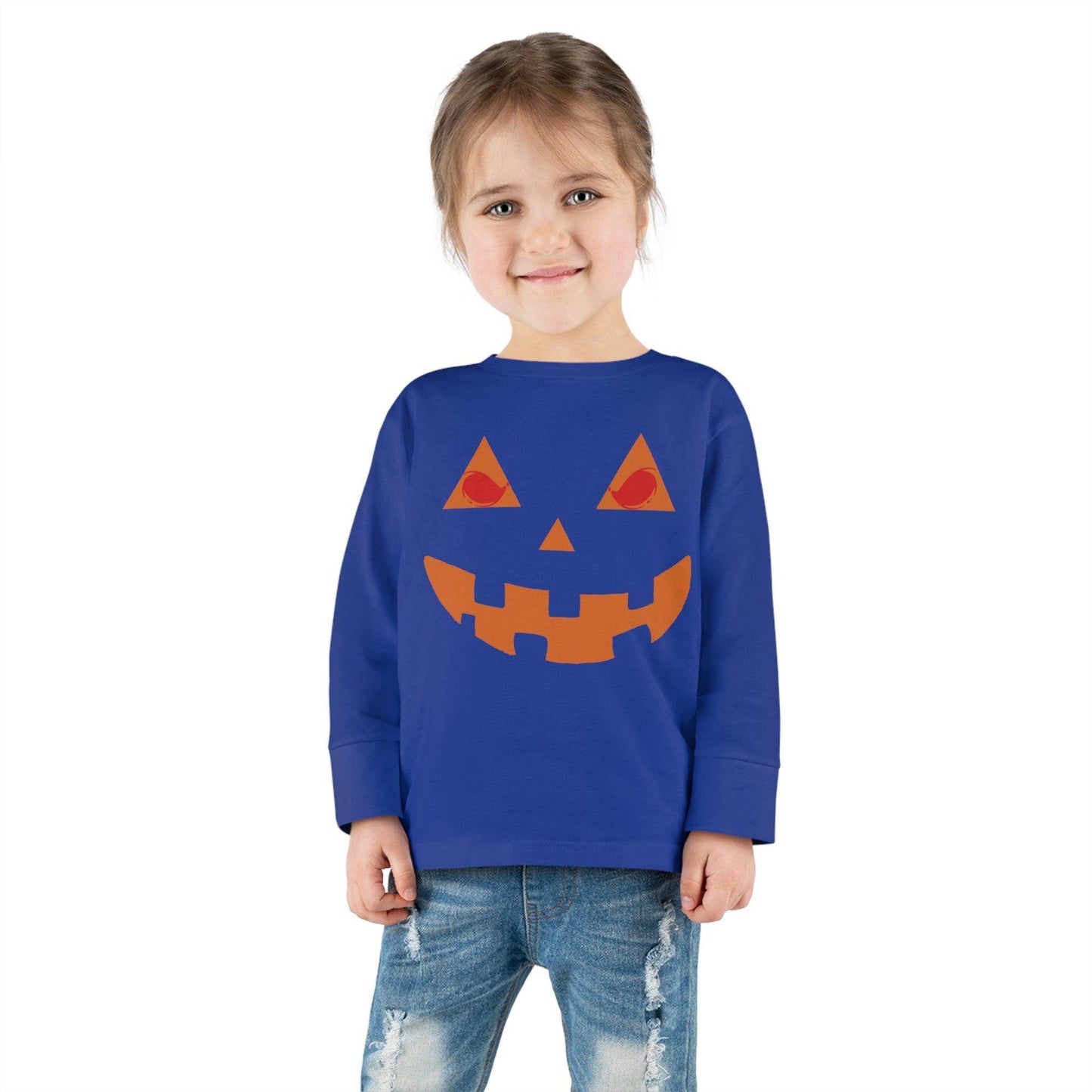 Kids Halloween Pumpkin Face Shirt Kids Jack O Lantern Shirt Kids Halloween Shirt Kids Long Sleeve Trick or Treat Outfit for Halloween - Giftsmojo