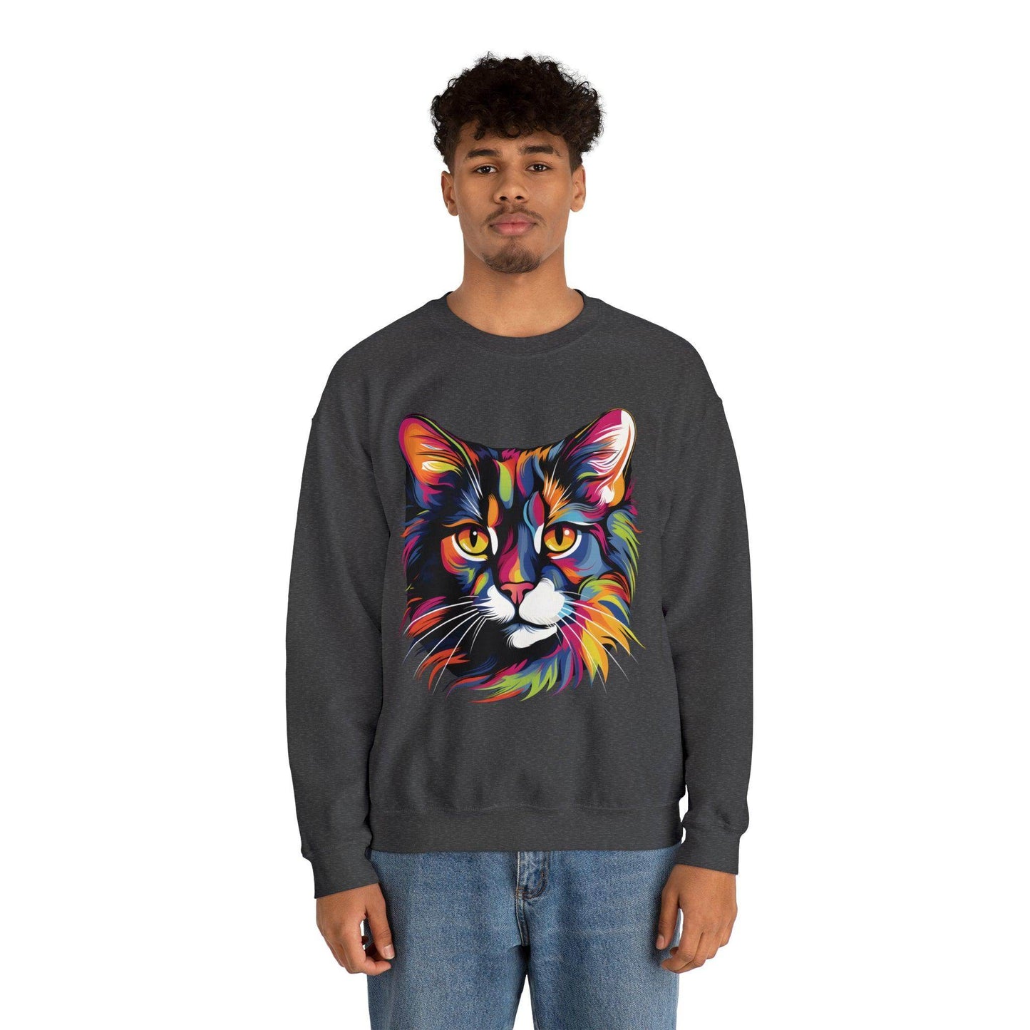 Retro Cat Lover Sweater Animal Lover Gift Cute Cat Mom Gift Cat Lover Gift Vintage Cat Mom Sweatshirt Cat Sweatshirt Cat Crewneck Sweatshirt - Giftsmojo