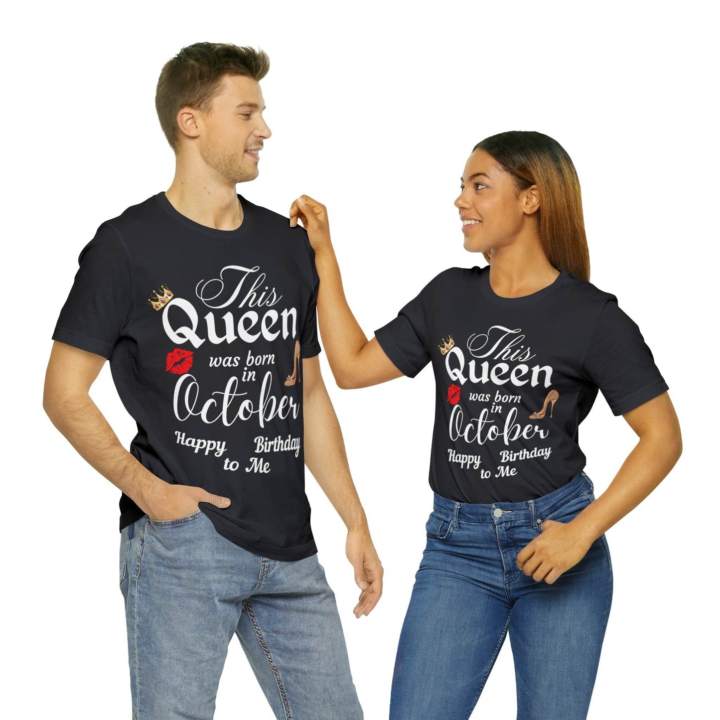 Birthday Queen Shirt, Gift for Birthday, This Queen was born in October Shirt, Funny Queen Shirt, Funny Birthday Shirt, Birthday Gift - Giftsmojo