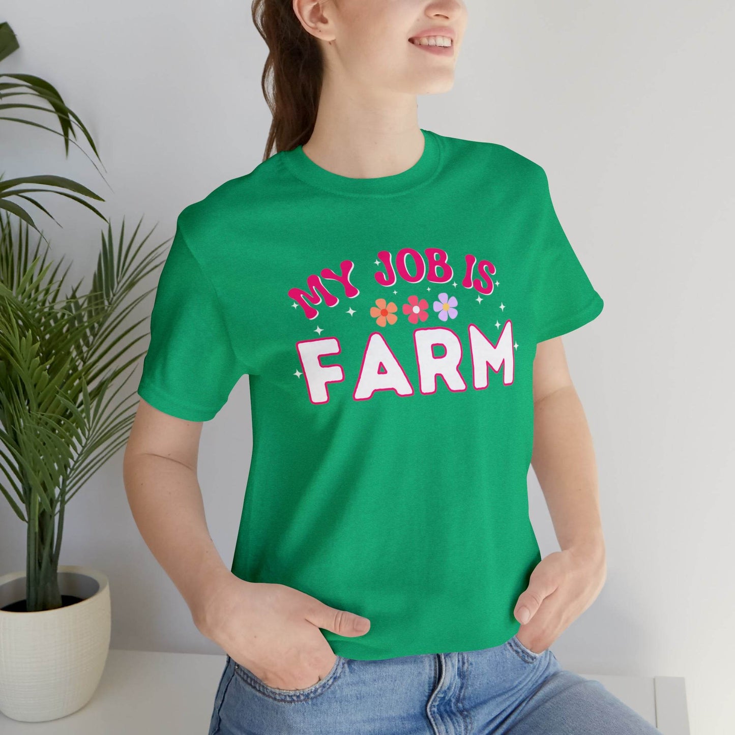 My Job is Farm Shirt Farmer Shirt Farming Shirt Homestead Gardening Shirt - Giftsmojo