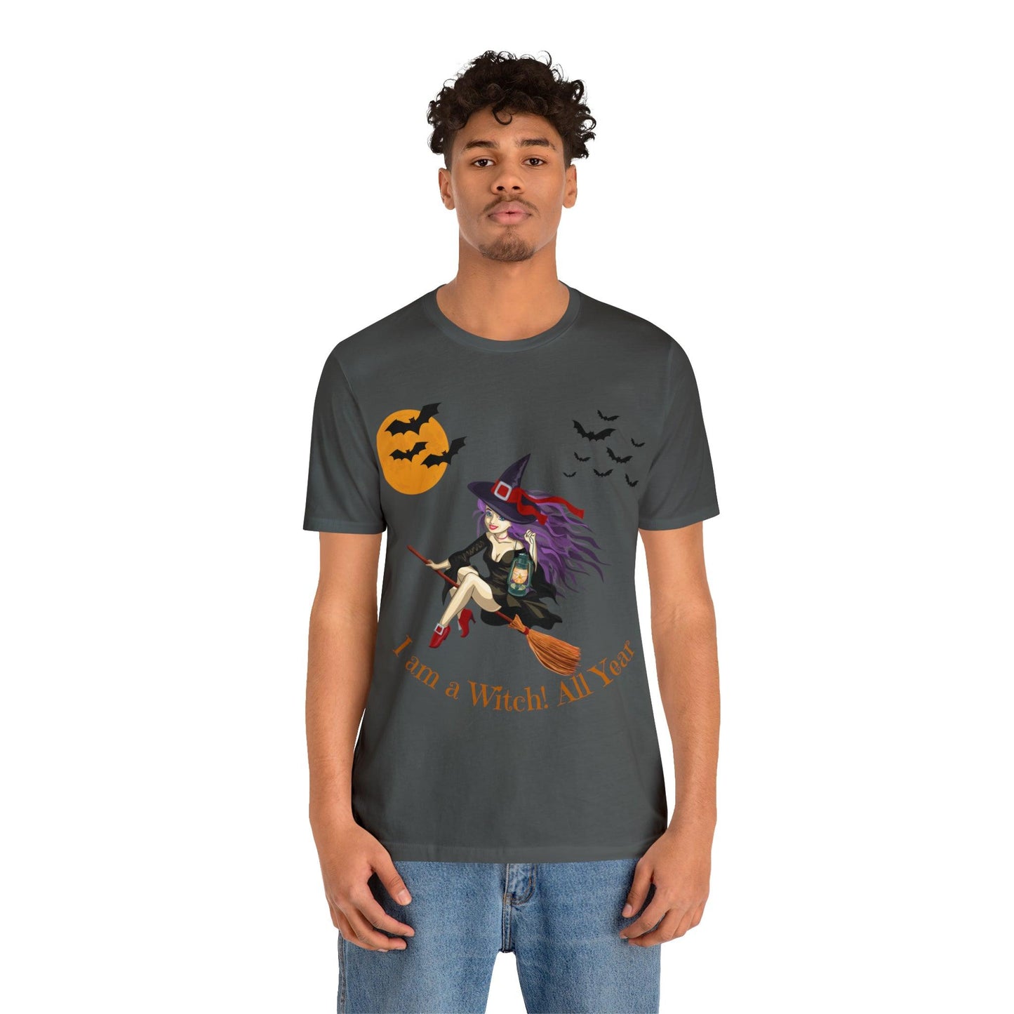 I am a witch All year Halloween Shirt,Vintage Witch Shirts Funny Witch Shirt Halloween Clothes Halloween Vibes Halloween Retro Halloween Outfit