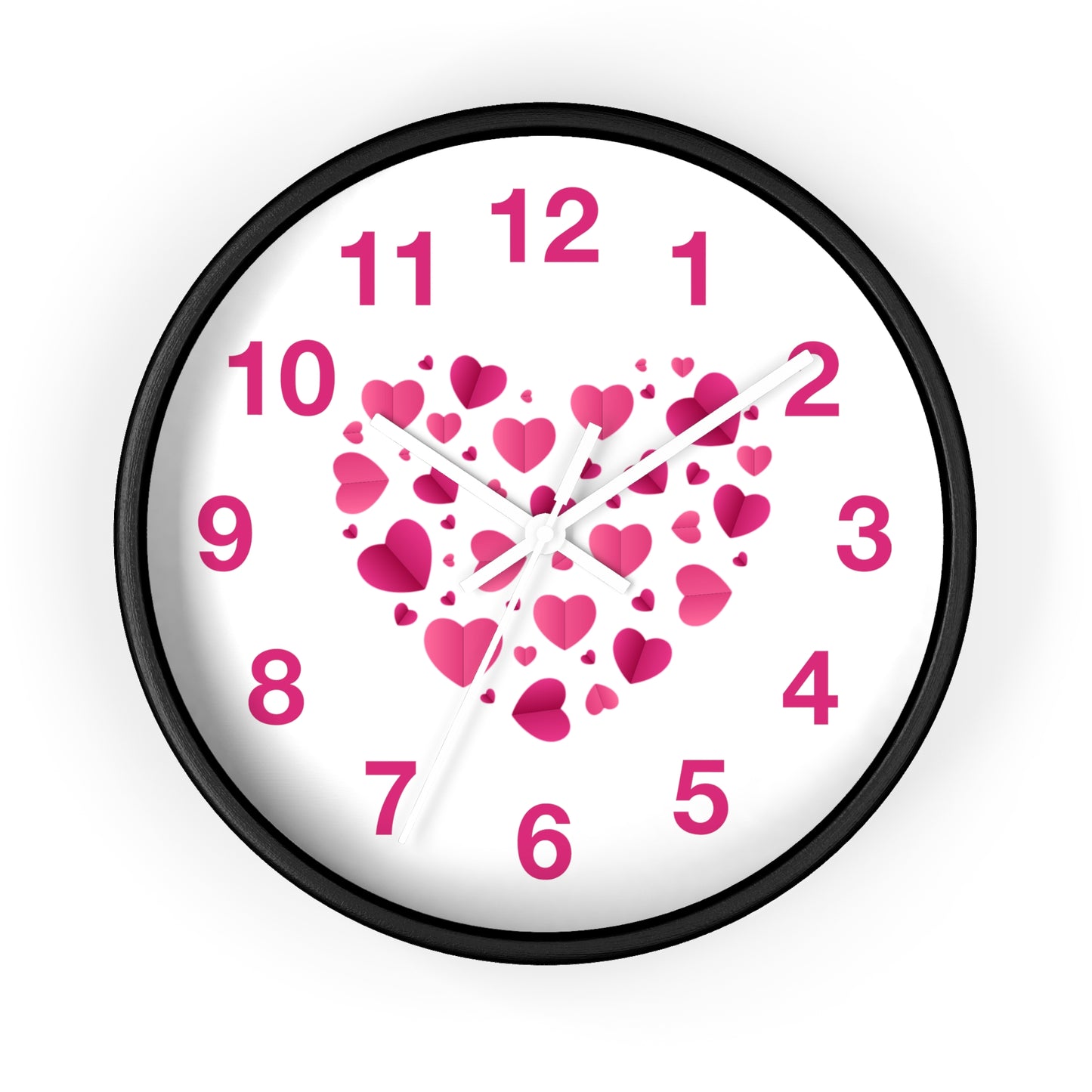 Hearts Wall Clock Love Clock, Romantic Home Decor Valentine's Day Gift Anniversary Gift