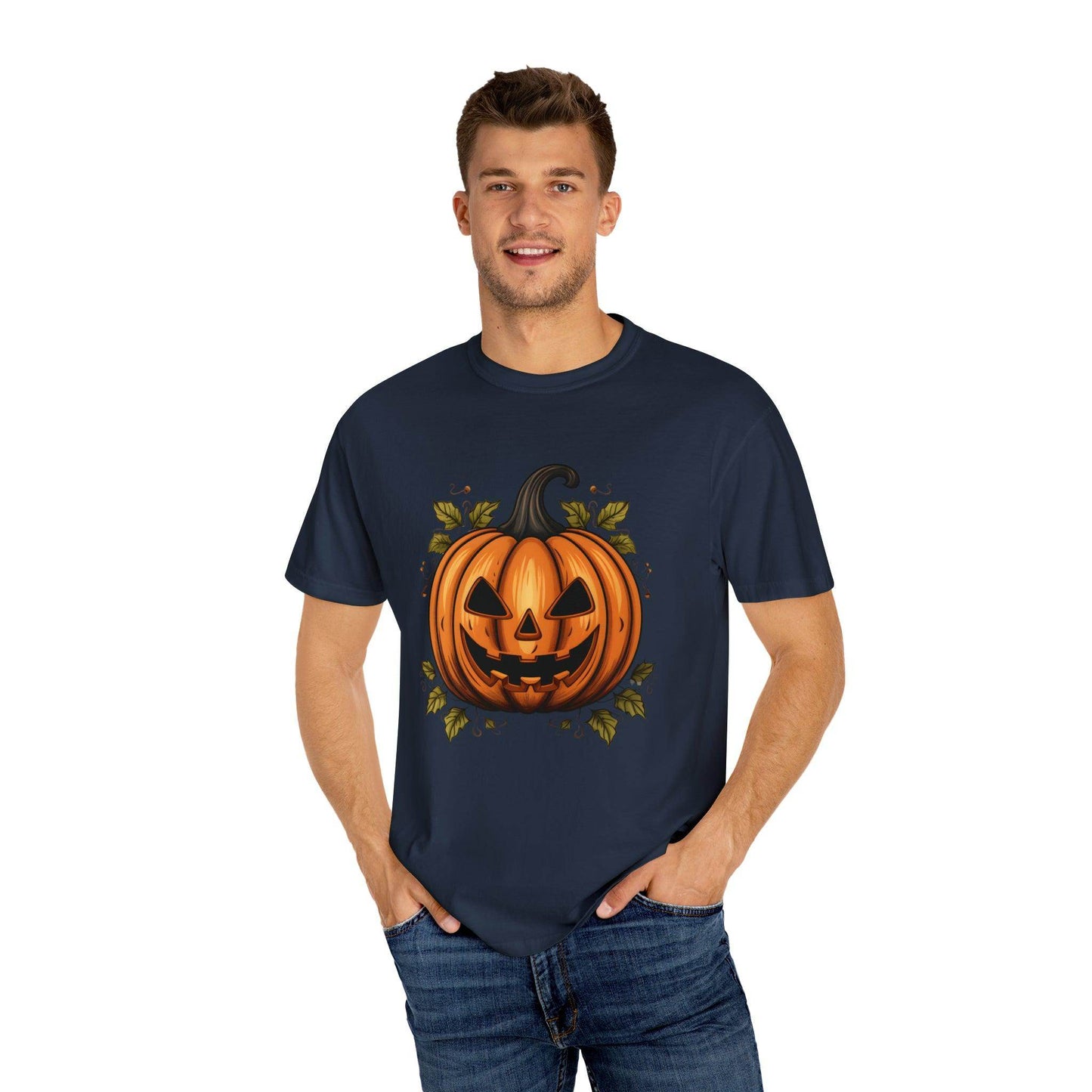 Scary Pumpkin Shirt, Halloween Shirt, Halloween Costume Pumpkin Costume Laughing Pumpkin Tee Fall tshirt Fall Shirt Halloween Gift - Giftsmojo