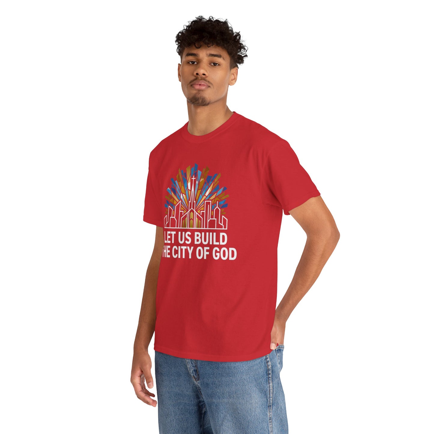Let Us Build The City of God T-Shirt — Christian Faith Graphic Tee