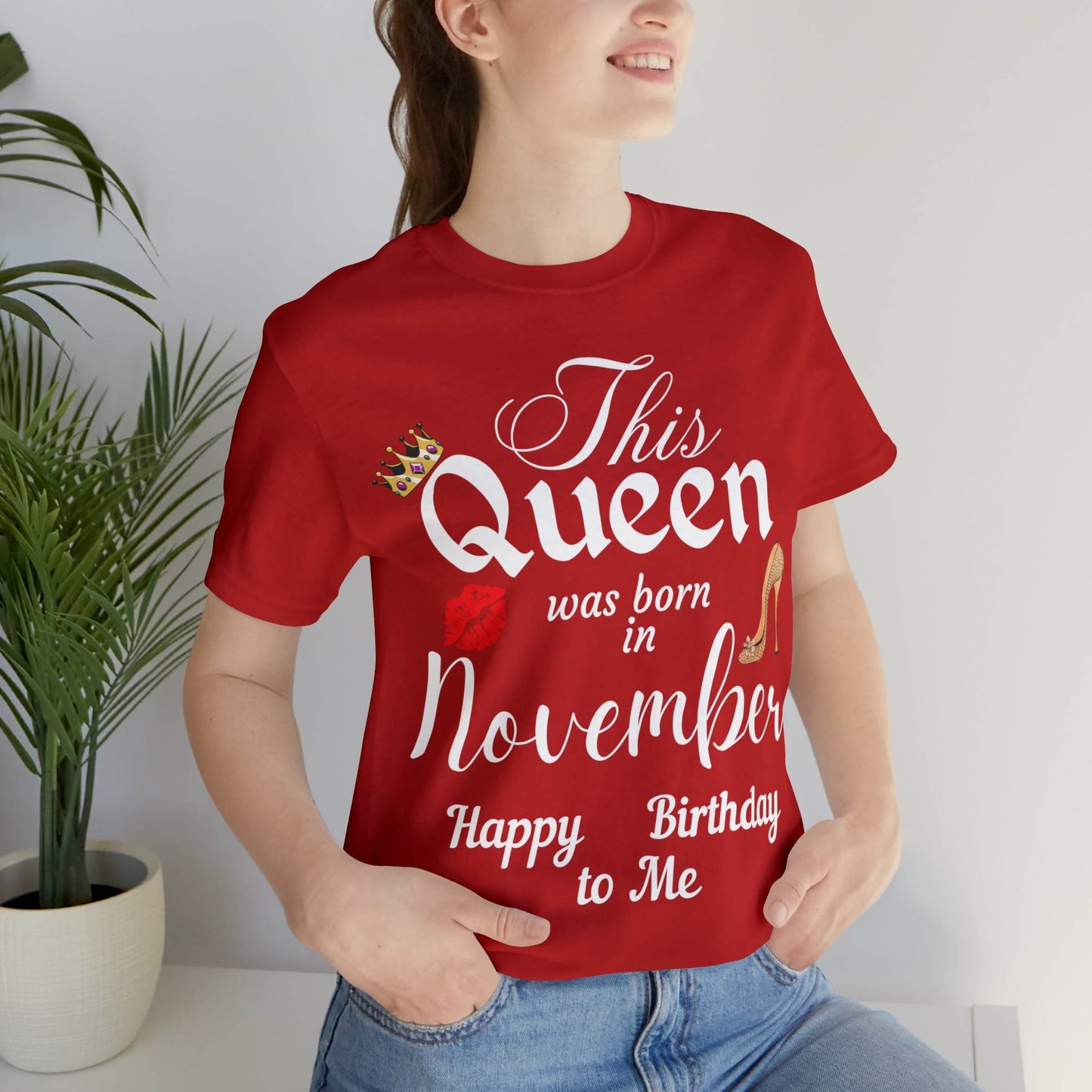 Birthday Queen Shirt, Gift for Birthday, This Queen was born in November Shirt, Funny Queen Shirt, Funny Birthday Shirt, Birthday Gift - Giftsmojo