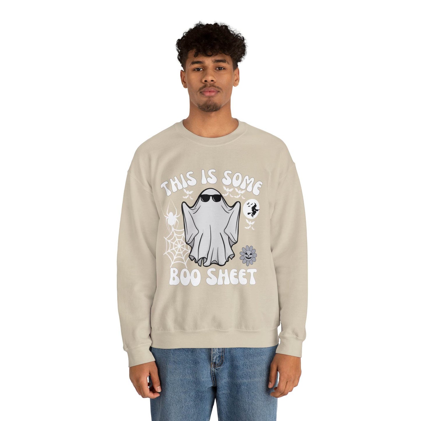 This Is Some Boo Sheet Ghost Sweatshirt Cute Ghost Sweatshirt Boo Ghost Sweatshirt Gift Shirt Funny Halloween Shirt Spooky Season Shirt - Giftsmojo
