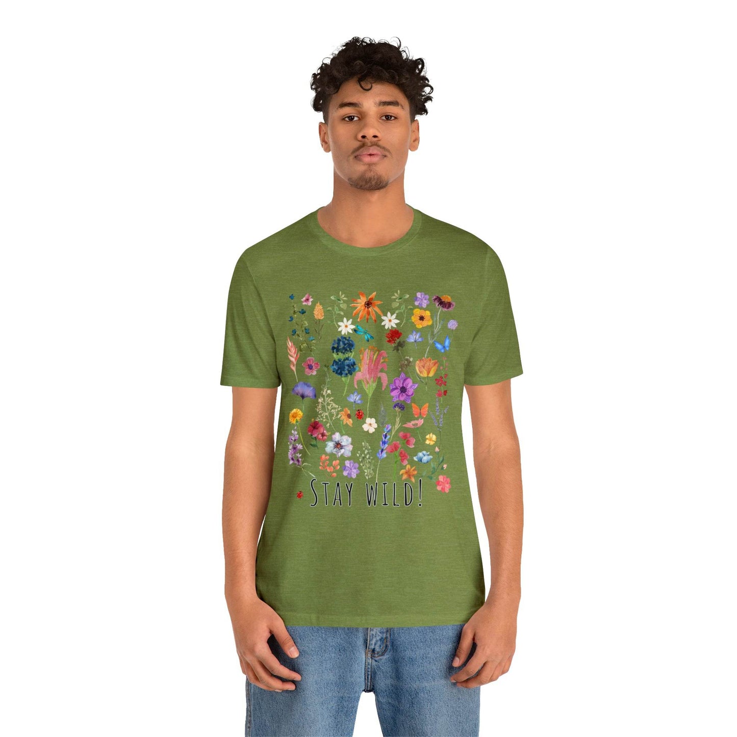 Wildflower Tshirt, Stay Wild Flowers Shirt, Floral Tshirt, Flower Shirt, Gift for Women, Ladies Shirts, Best Friend Gift, Plant Mom shirt - Giftsmojo