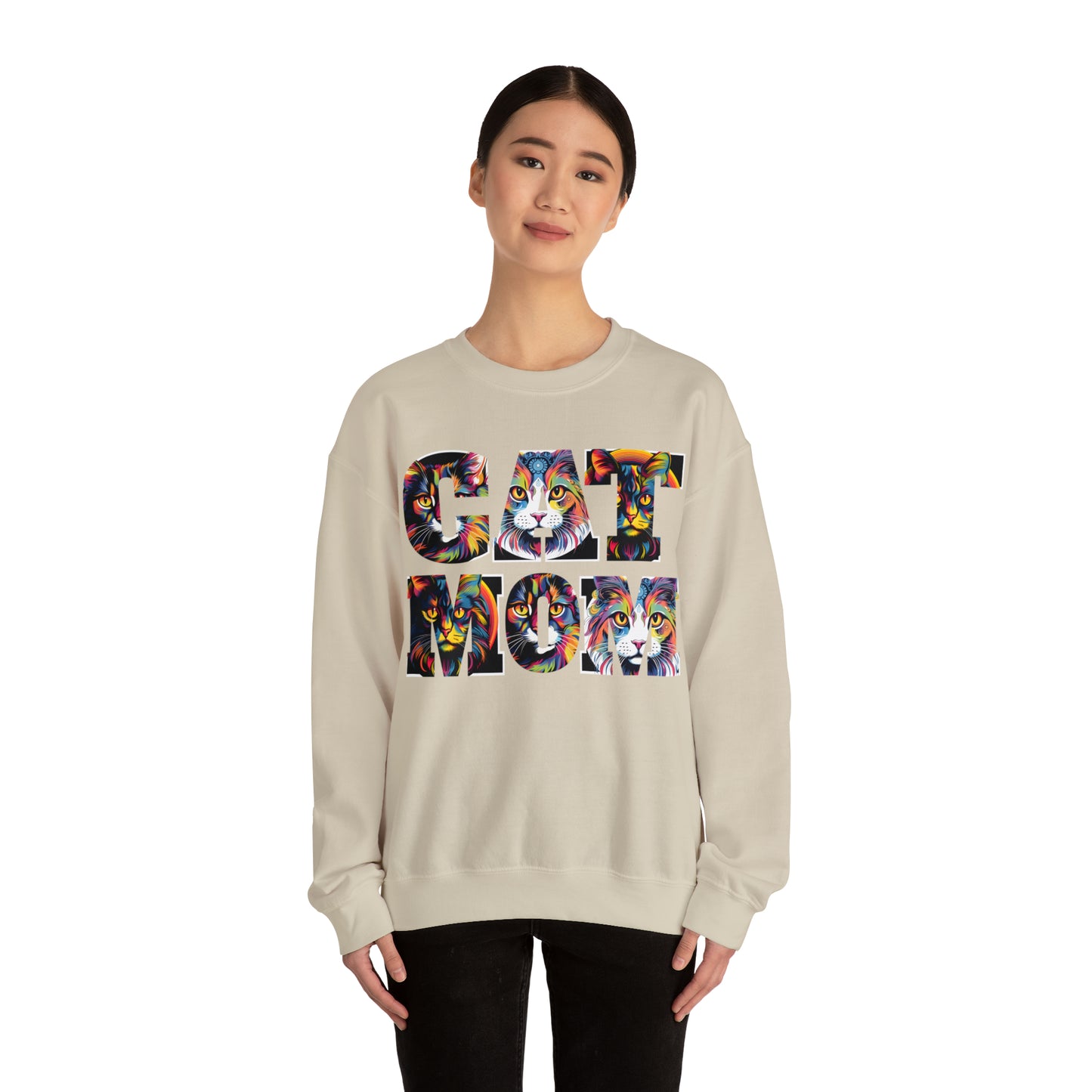 Vintage Cat Sweatshirt Cat Mom Sweatshirt Cat Crewneck Sweatshirt Cat Mom Gift Cat Lover Gift Animal Lover Cat Mama Shirt Cat Lover Sweater