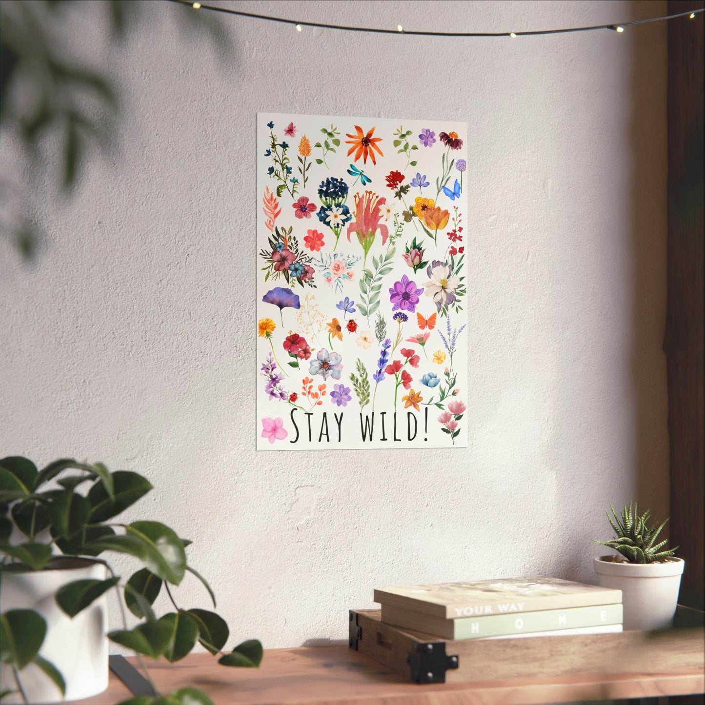 Wildflowers Watercolor Vertical Poster - Giftsmojo