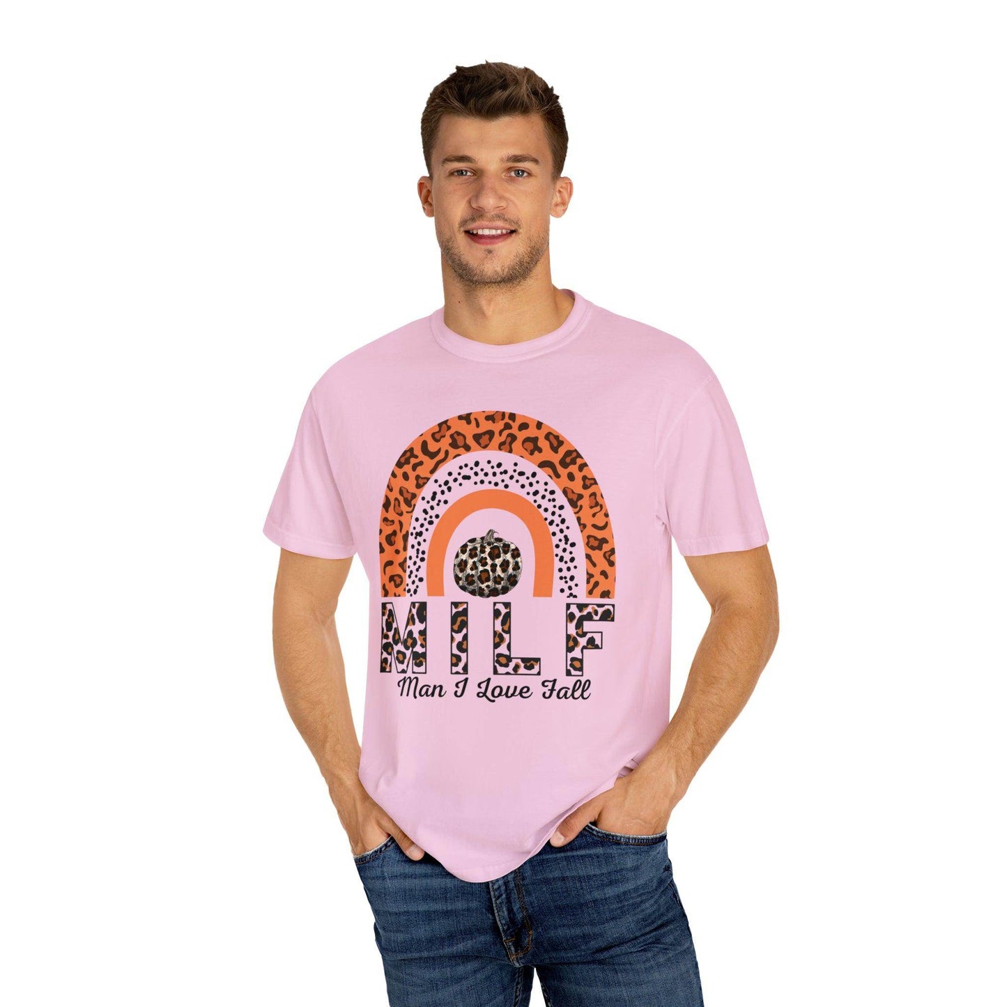 Man I love Fall Gift for Fall Funny fall shirts gift Pumpkin comfort colors shirt - Giftsmojo