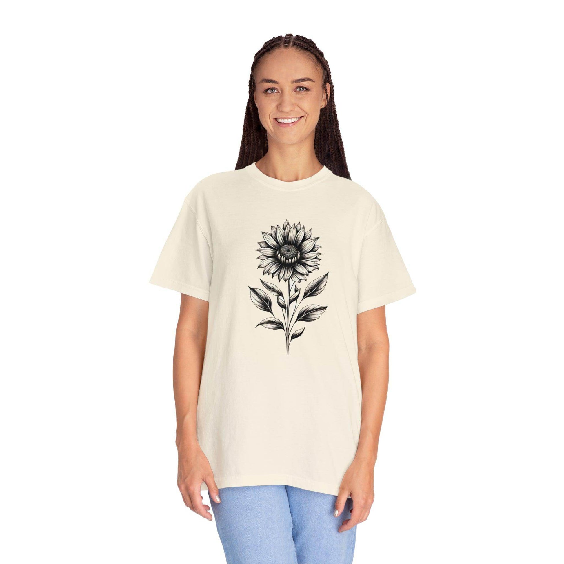 Sunflower Shirt Flower Shirt Aesthetic, Floral Graphic Tee Floral Shirt Flower T-shirt, Wild Flower Shirt Gift For Her Wildflower T-shirt - Giftsmojo