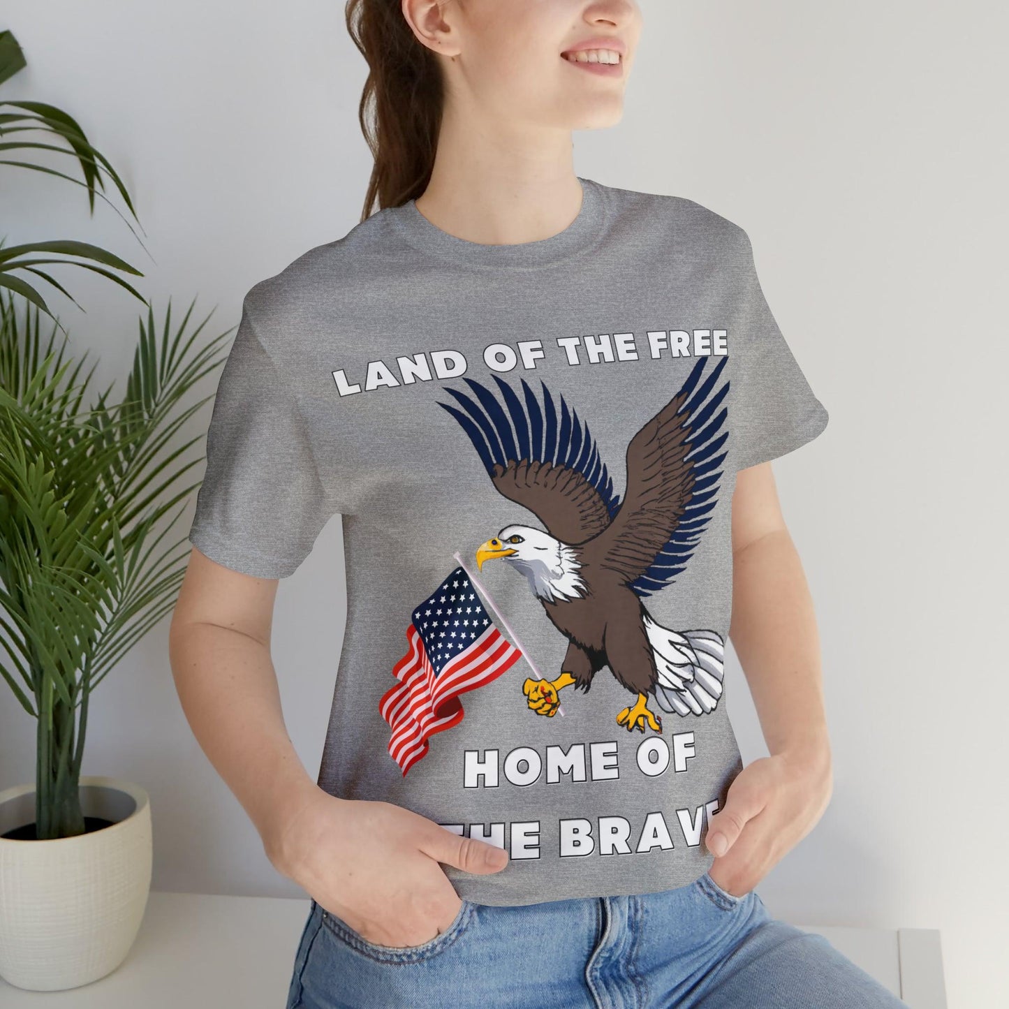 Celebrate Independence Day with Patriotic Shirts: Land of the free, Home of the Brave Shirt for Women and Men