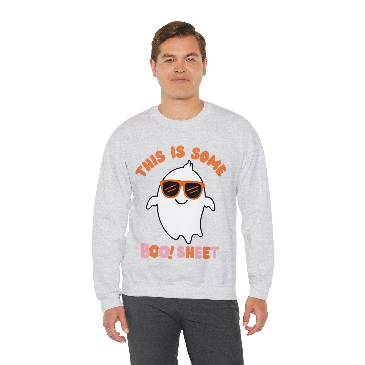 This Is Some Boo Sheet Ghost Sweatshirt Cute Ghost Sweatshirt Boo Ghost Sweatshirt Gift Shirt Funny Halloween Shirt Spooky Season Shirt - Giftsmojo