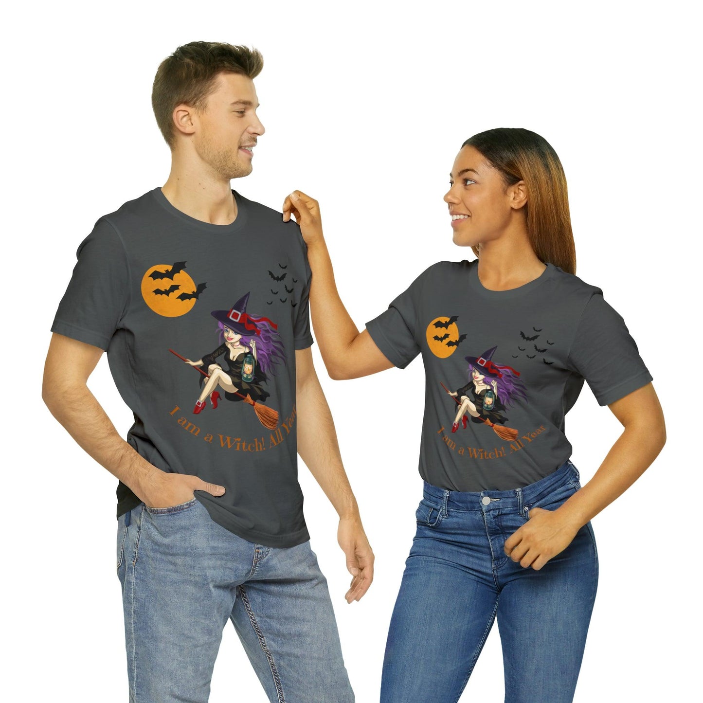 I am a witch All year Halloween Shirt,Vintage Witch Shirts Funny Witch Shirt Halloween Clothes Halloween Vibes Halloween Retro Halloween Outfit