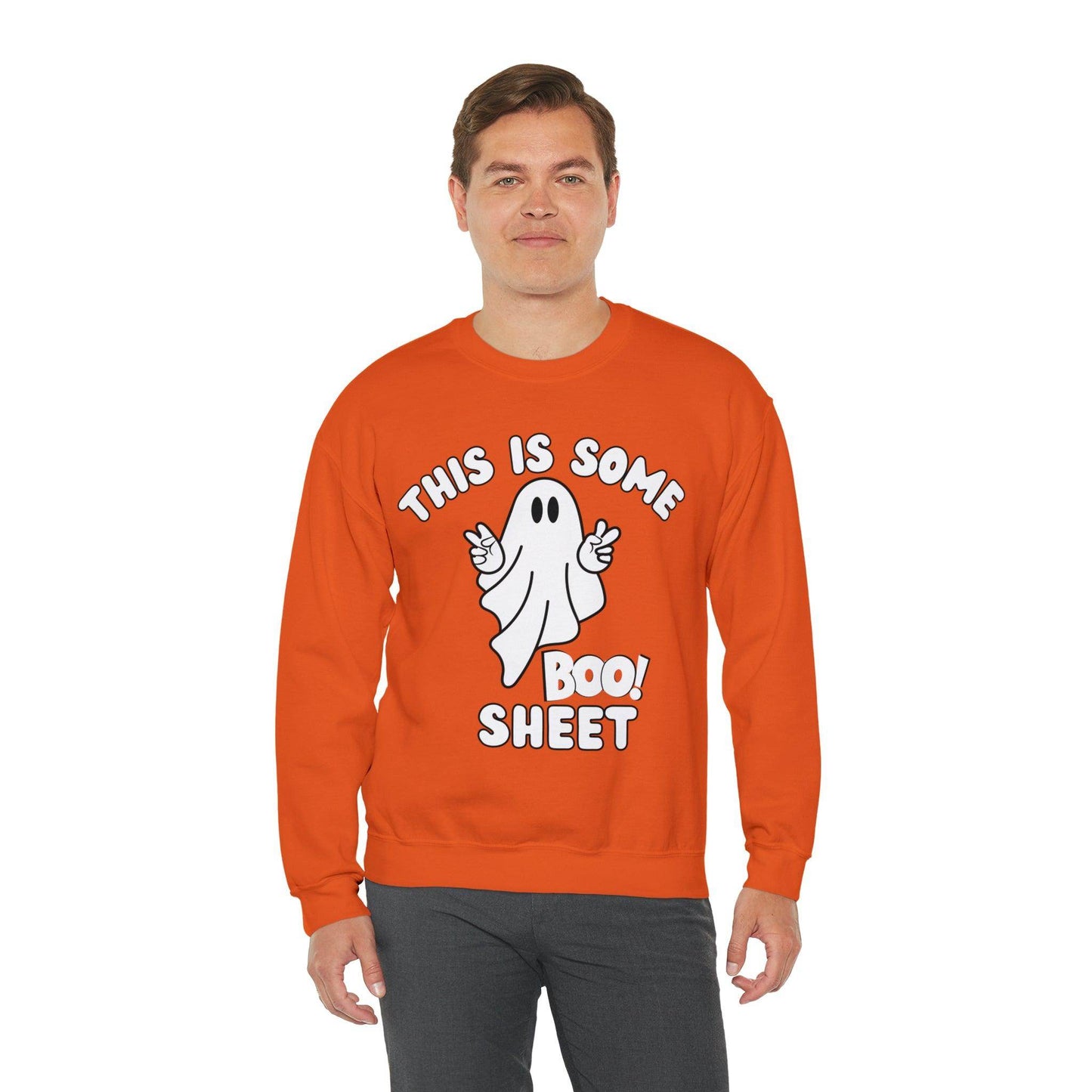 This Is Some Boo Sheet Ghost Sweatshirt Cute Ghost Sweatshirt Boo Ghost Sweatshirt Gift Shirt Funny Halloween Shirt Spooky Season Shirt - Giftsmojo