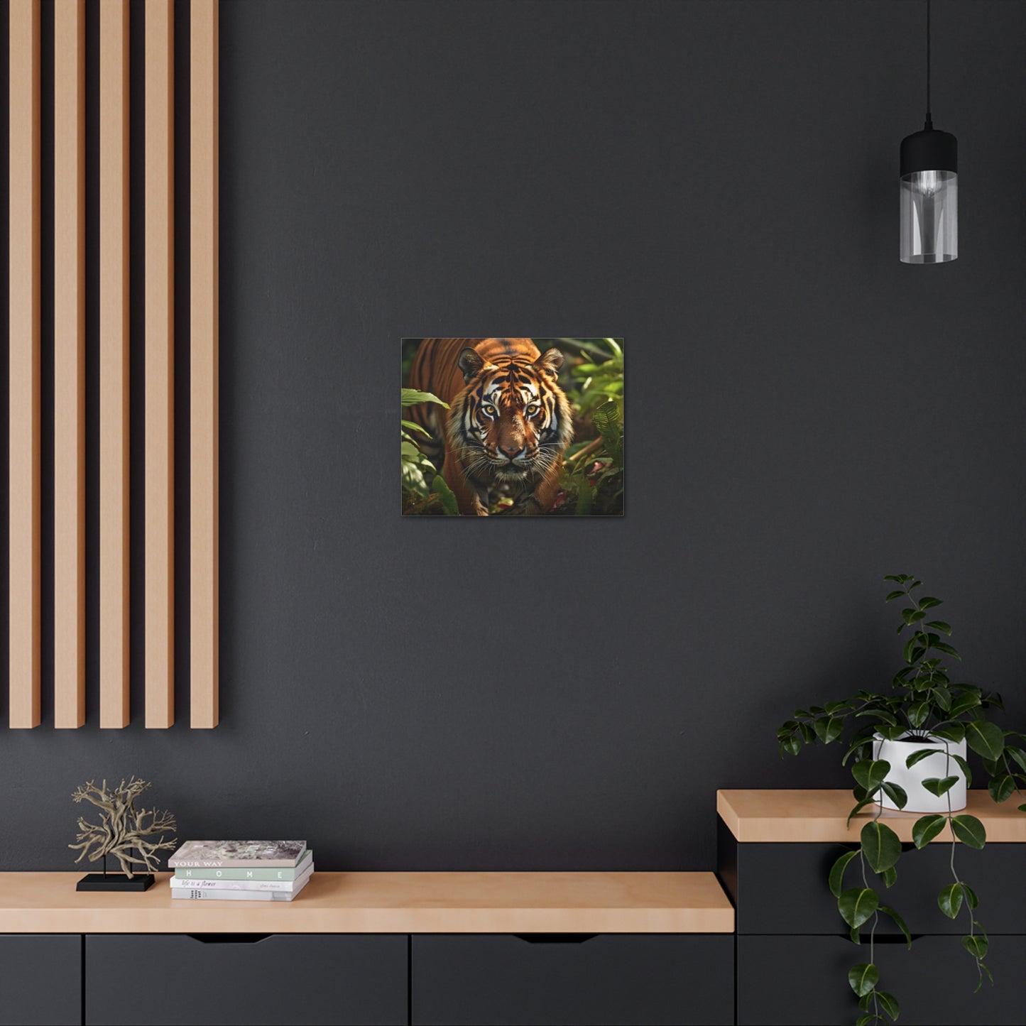 Tiger In Nature Art Canvas Gallery Wraps Tiger Print Large Canvas Art Animal Wall Art minimalist Wall Art Lover Gift