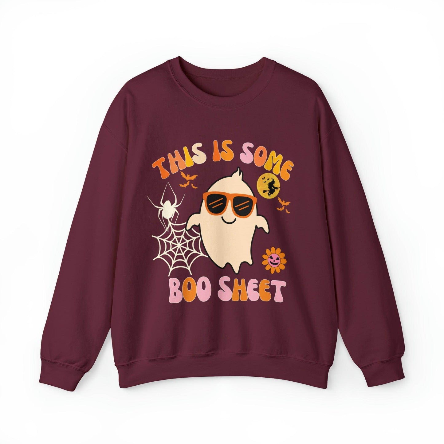 This Is Some Boo Sheet Ghost Sweatshirt Cute Ghost Sweatshirt Boo Ghost Sweatshirt Gift Shirt Funny Halloween Shirt Spooky Season Shirt - Giftsmojo