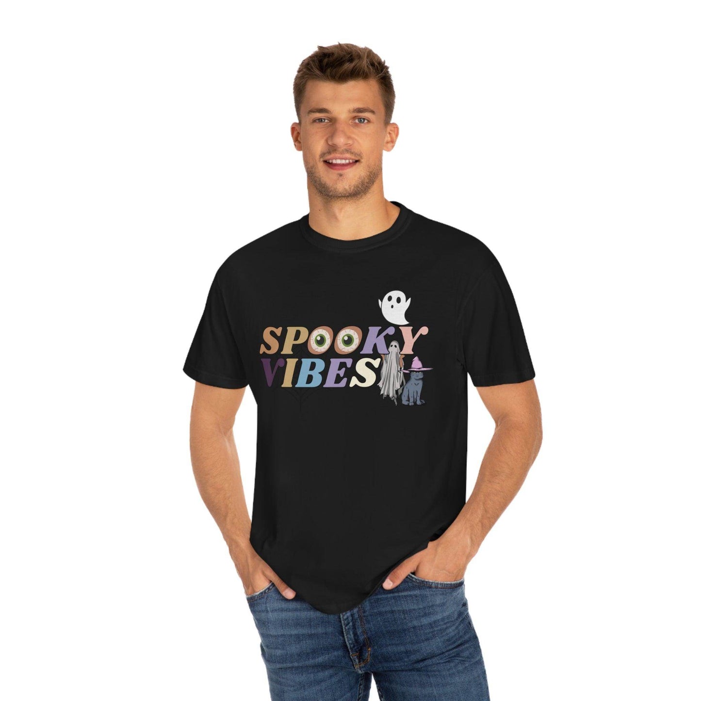 Retro Halloween Tshirt, Spooky Vibes Shirt, Vintage Shirt Halloween Shirt - Giftsmojo