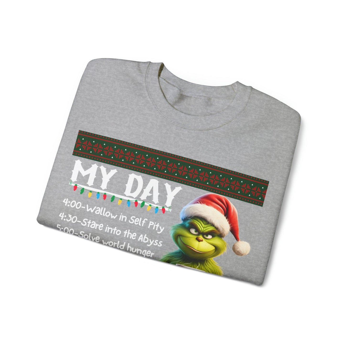 My Day Schedule I'M Booked Grinch Shirt Funny Christmas Sweatshirt Christmas grinch Sweatshirt Christmas Sweater Christmas Trendy Christmas Sweatshirt - Giftsmojo