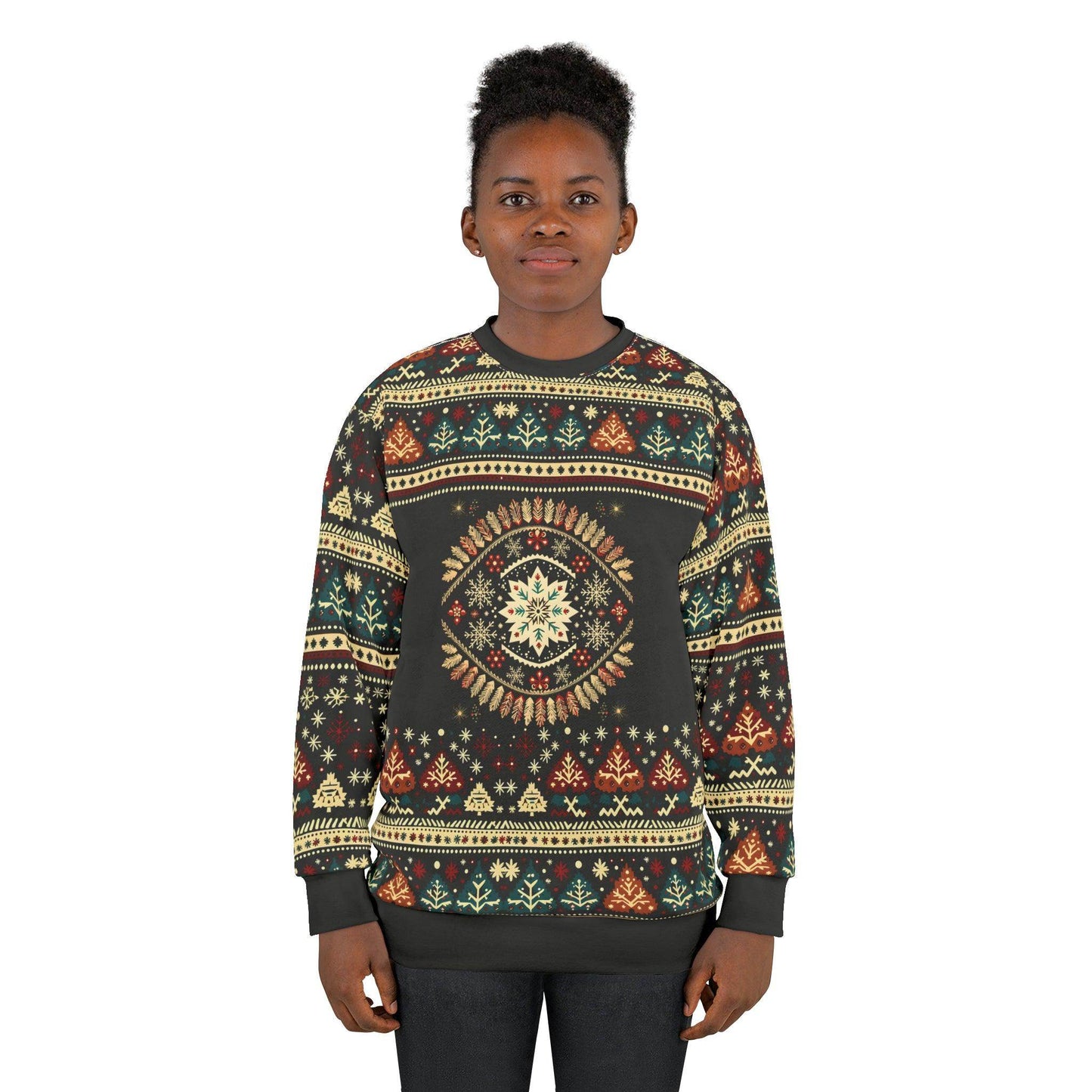 Ugly Christmas Sweater Green Christmas Sweatshirt Ugly Sweatshirt Full Ugly Christmas Shirt - Giftsmojo