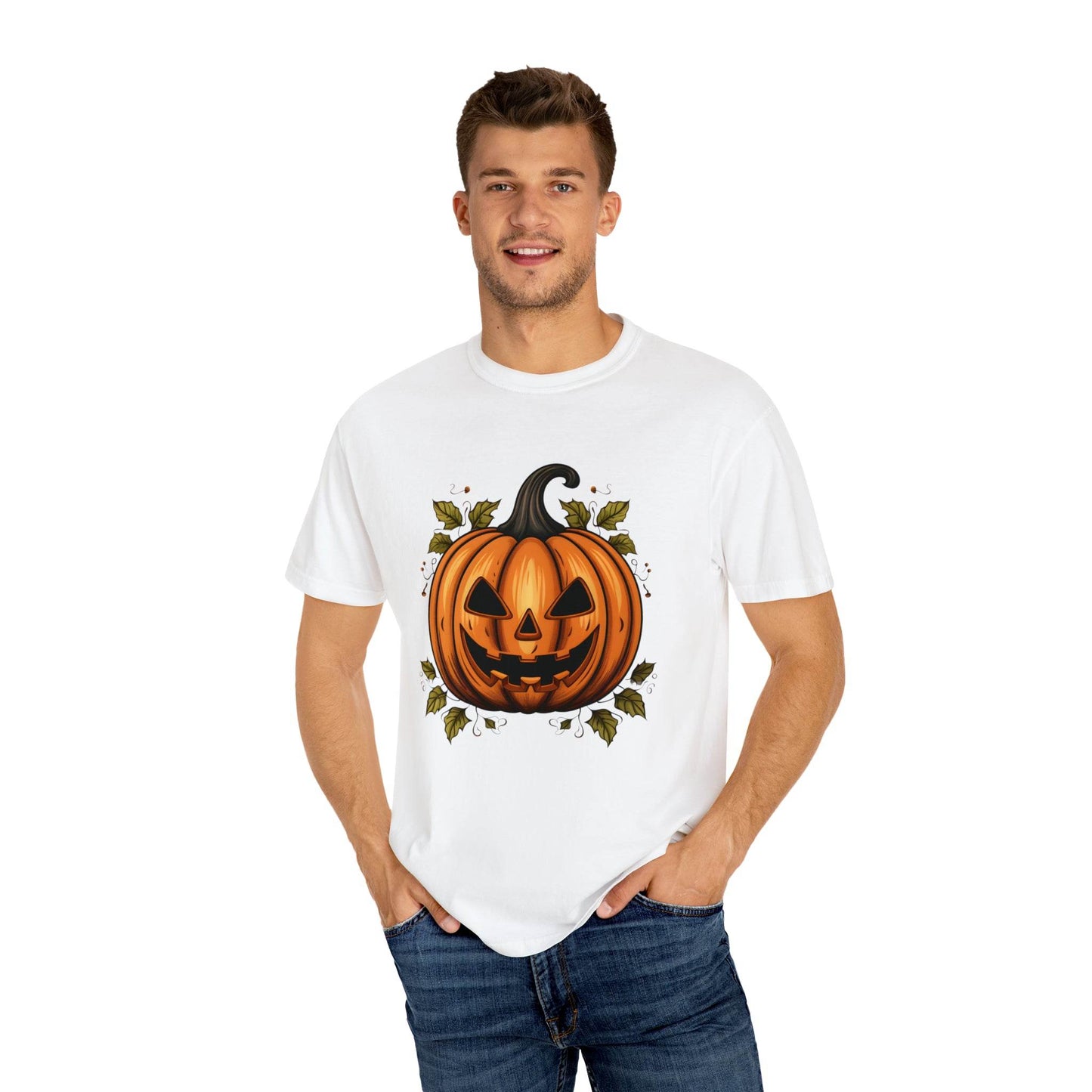 Scary Pumpkin Shirt, Halloween Shirt, Halloween Costume Pumpkin Costume Laughing Pumpkin Tee Fall tshirt Fall Shirt Halloween Gift - Giftsmojo