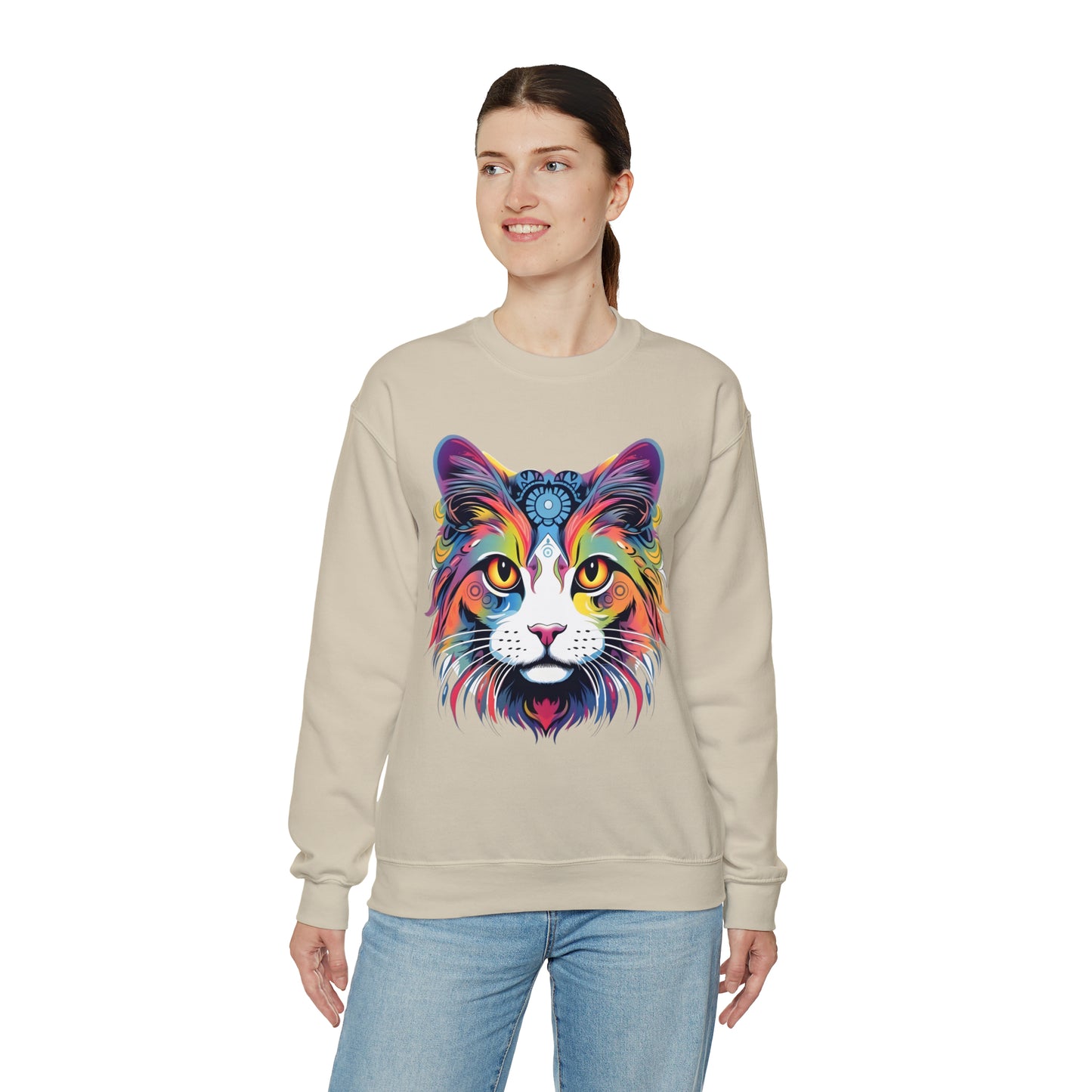 Vintage Cat Lover Sweater Animal Lover Gift Cat Mom Gift Cat Lover Gift Cat Mom Sweatshirt Retro Cat Sweatshirt Cat Crewneck Sweatshirt