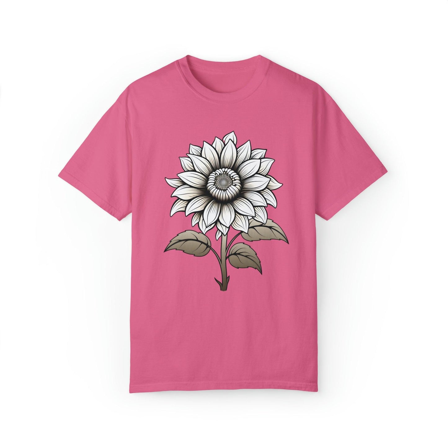 Sunflower Shirt Vintage Flower Shirt Aesthetic, Floral Graphic Tee Floral Shirt Flower T-shirt, Wild Flower Shirt Gift For Her