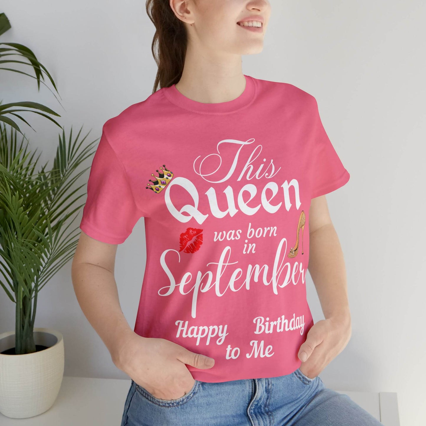 Birthday Queen Shirt, Gift for Birthday, This Queen was born in September Shirt, Funny Queen Shirt, Funny Birthday Shirt, Birthday Gift - Giftsmojo