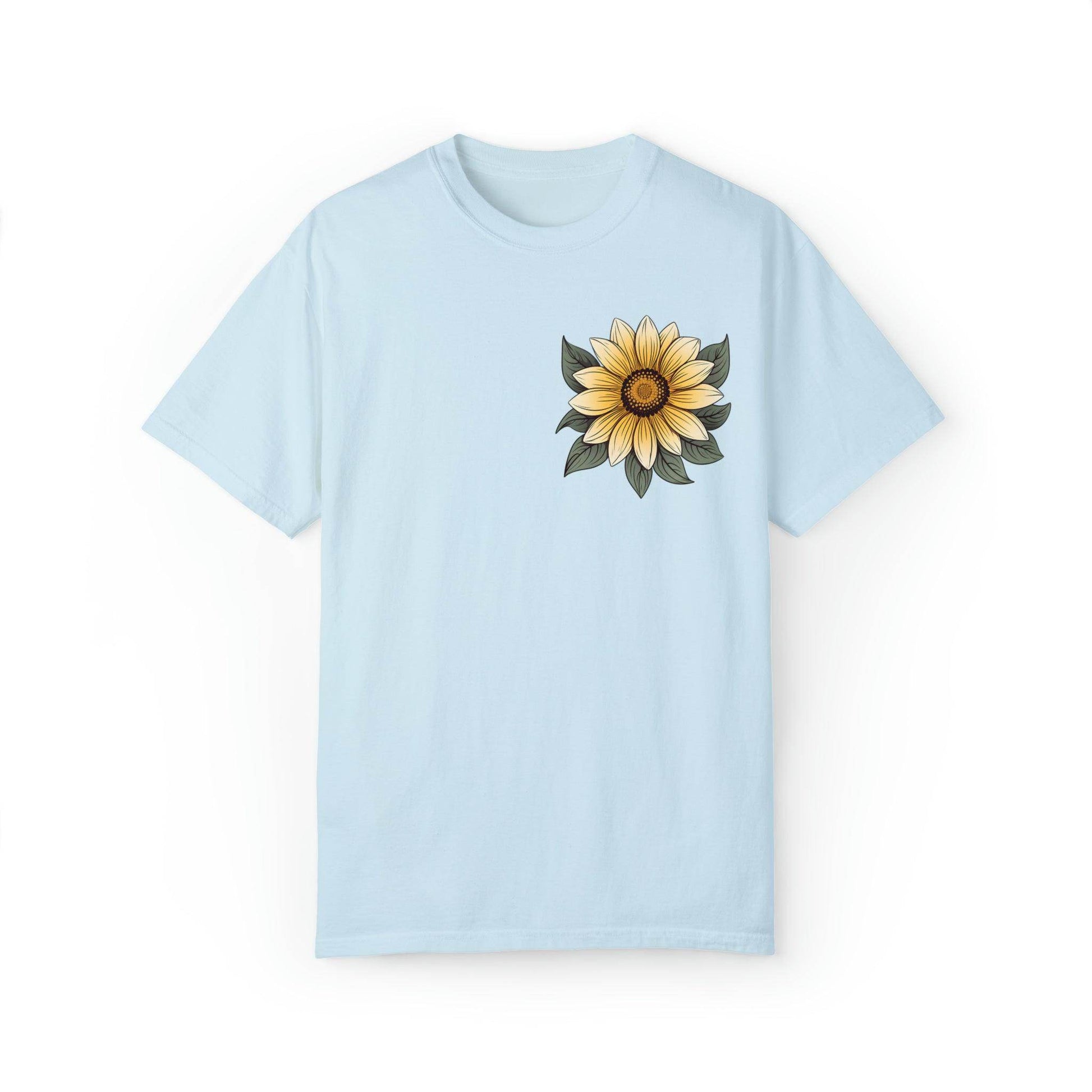 Sunflower Shirt Women Flower Shirt Aesthetic, Floral Graphic Tee Floral Shirt Flower T-shirt, Wild Flower Shirt Gift For Her Wildflower T-shirt - Giftsmojo