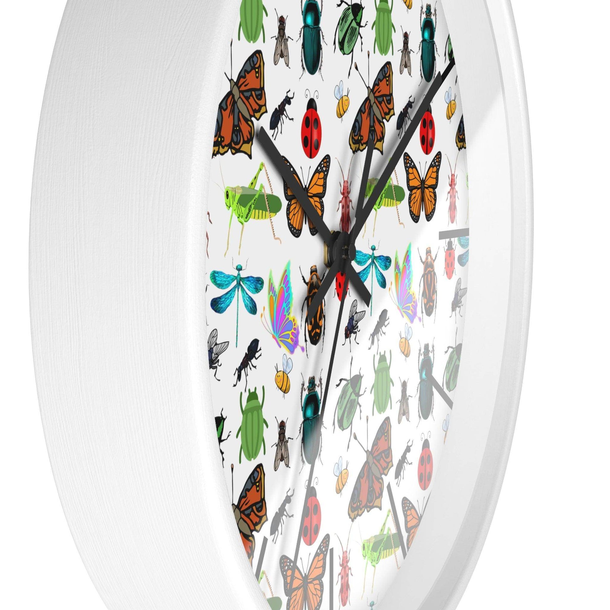Bug Wall Clock Wall Clock Insects Wall Clock Home Decor Gift House Warming Gift - Unique Gift Farmhouse Clocks For Wall Living Room Bedroom - Giftsmojo