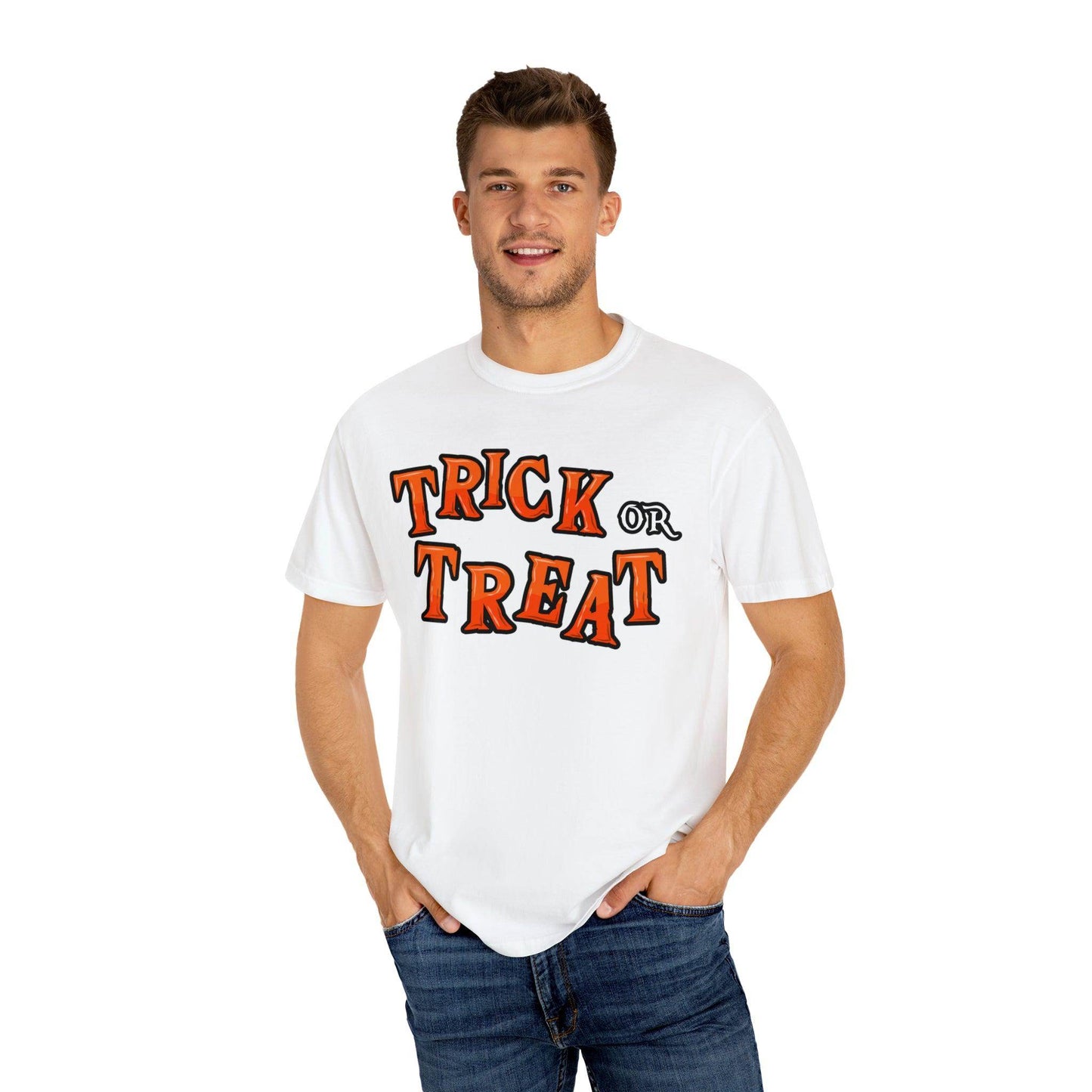 Halloween Party Outfit Trick or Treat Shirt Vintage Shirt Halloween Costume Cute Spooky Shirt, Halloween Gift Halloween T-shirt Trick or Treat Outfit - Giftsmojo