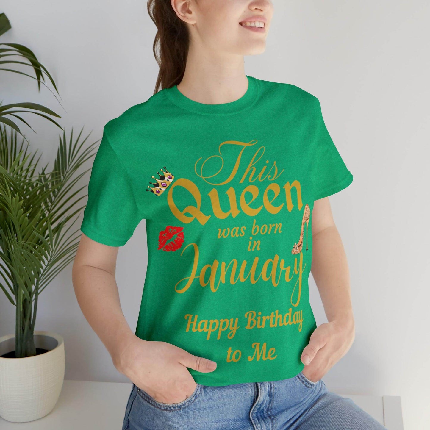 Birthday Queen Shirt, Gift for Birthday, This Queen was born in January Shirt, Funny Queen Shirt, Funny Birthday Shirt, Birthday Gift - Giftsmojo