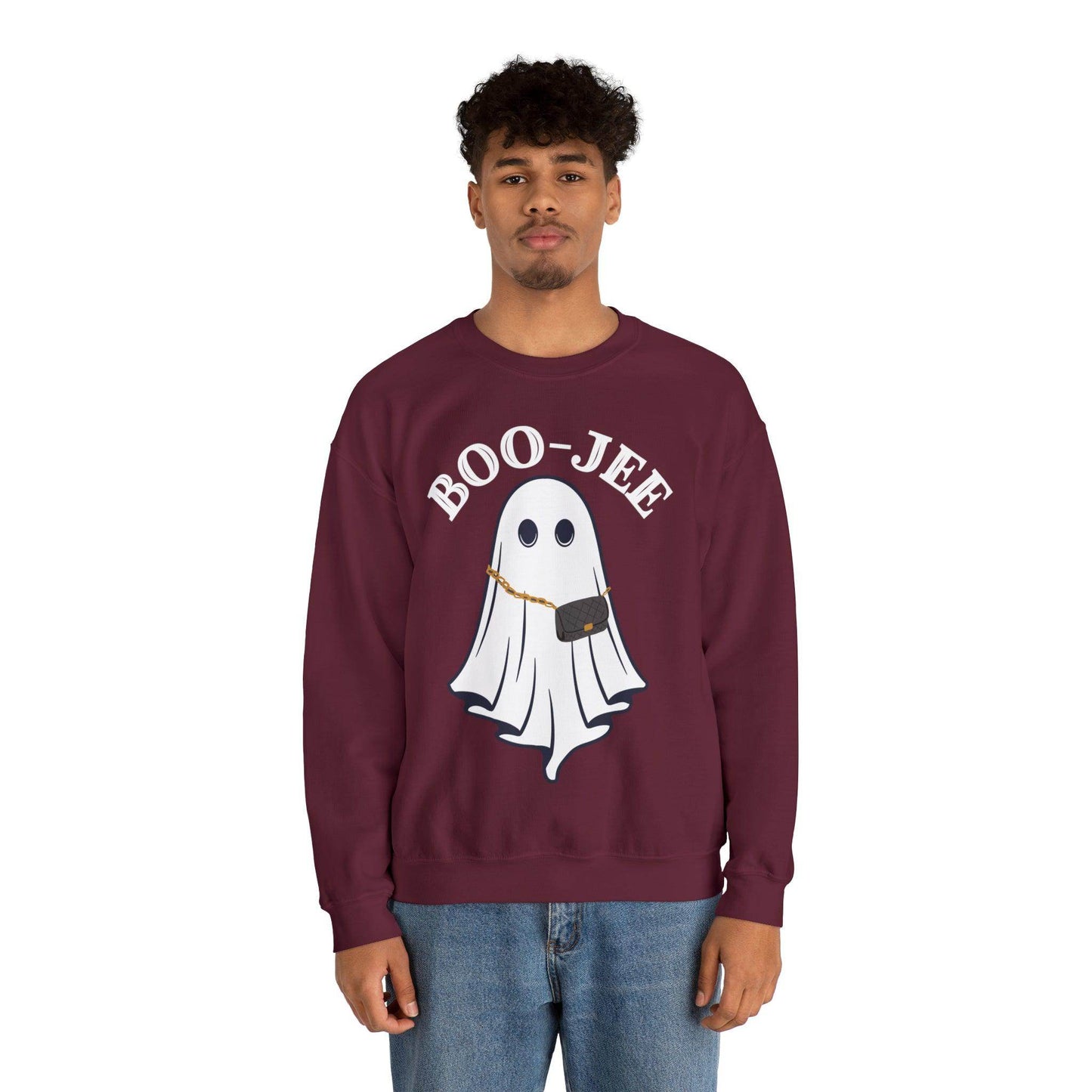 Boo-Jee Sweatshirt, Boo Halloween Sweatshirt Spooky - Giftsmojo